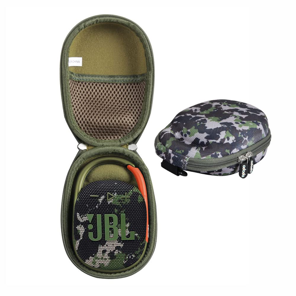 Adada Hard Travel Case For Jbl Clip 4   Portable Mini Bluetooth Speaker (Camouflage)
