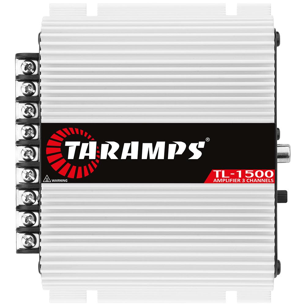 Taramp'S Tl 1500 Full Range 390 Watts Rms 3 Channels Car Audio 2 Stereo Channels 1 Sub Channel Class D Amplifier, Rca/Wire Input