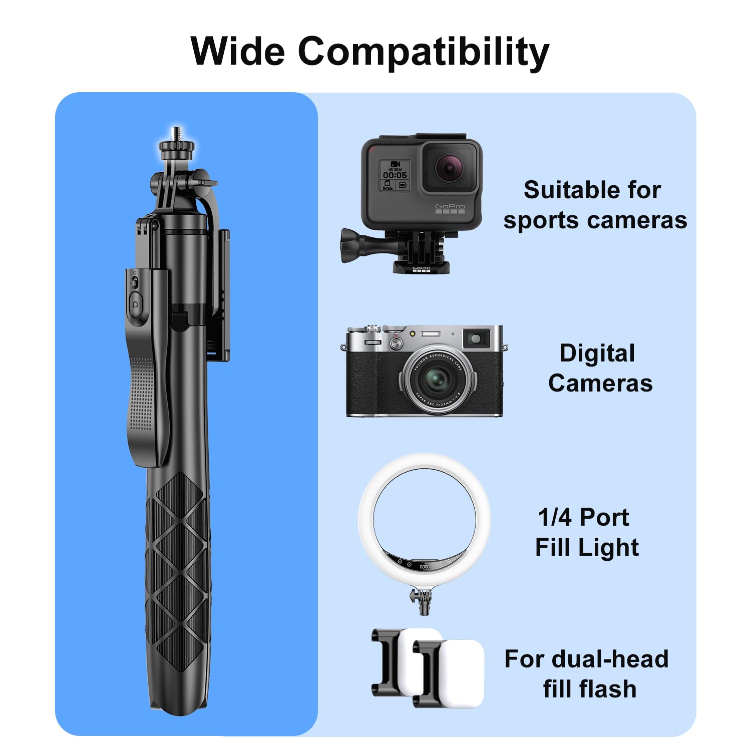 Tripod With 360 Degree Rotatable Phone Holder For Photography, Video Shooting, Live Streaming, Vlog, Youtube Video, Facetime, Sk