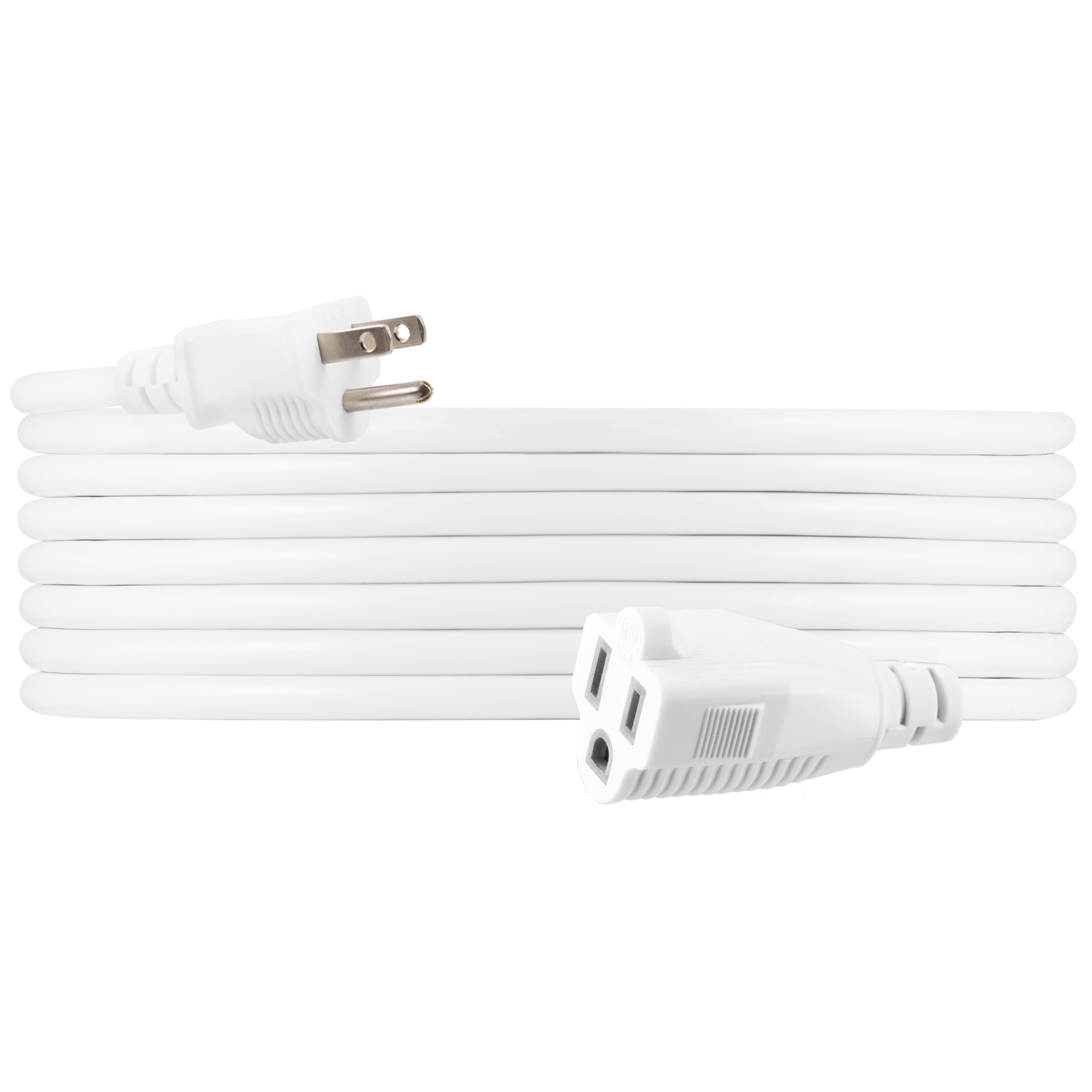 Ge Heavy Duty Waterproof Extension Cord   16Awg, 13 Amp, 20 Ft, Ul Listed, White