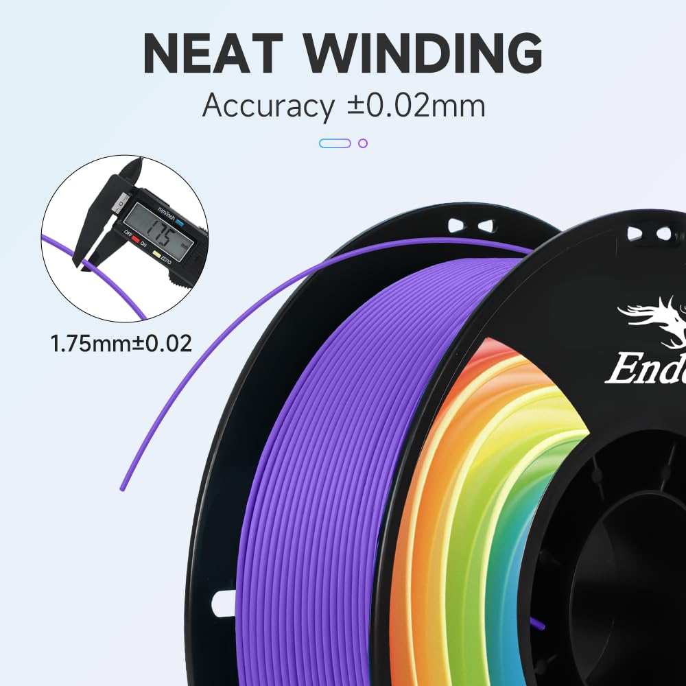 Creality 3D Printer Filament, Pla Plus Filament 1.75Mm Violet, Pla Pro Toughness Upgraded Dimensional Accuracy +/  0.03Mm, 1Kg S