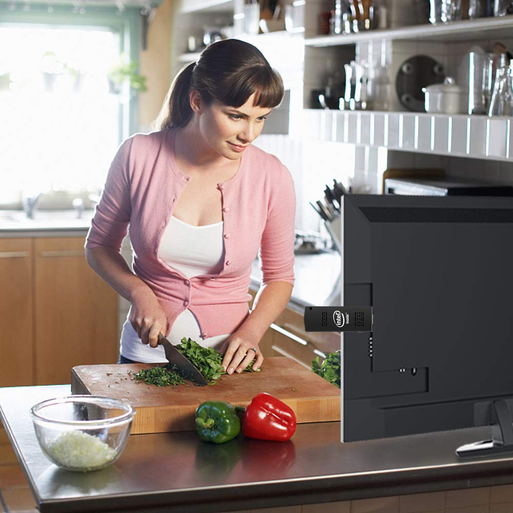 Aioexpc Pc Stick Mini Computer Stick With Intel Atom Z8350 & Windows 10 Pro 4Gb Ram 64Gb Rom Support 4K Hd,Dual Band Wifi 2.4G/5