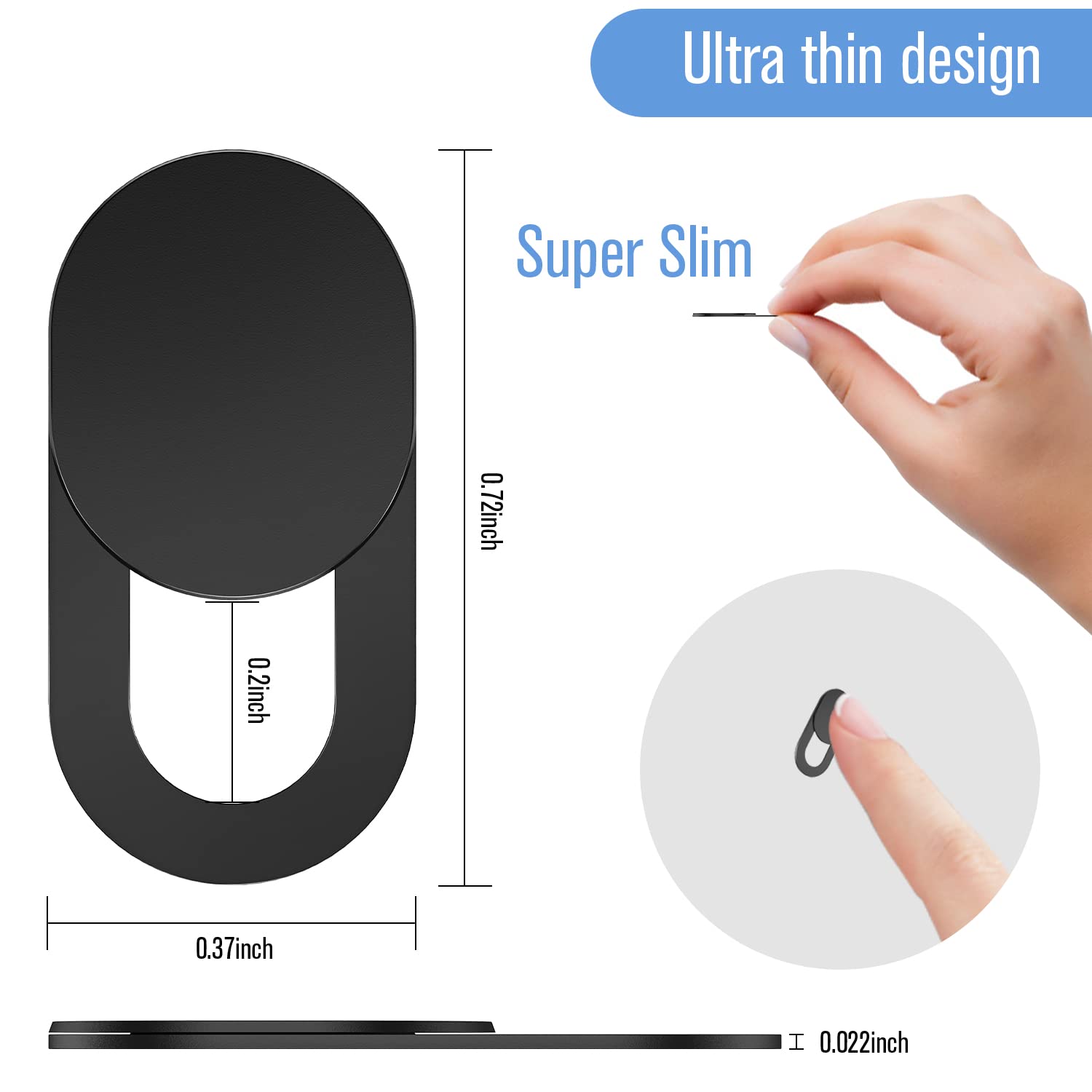 Laptop Camera Cover Slide, [8 Pack]Ultra Thin Webcam Cover Compatible With Macbook,Laptop,Pc,Computer,Imac,Ipad, Iphone Cell Pho