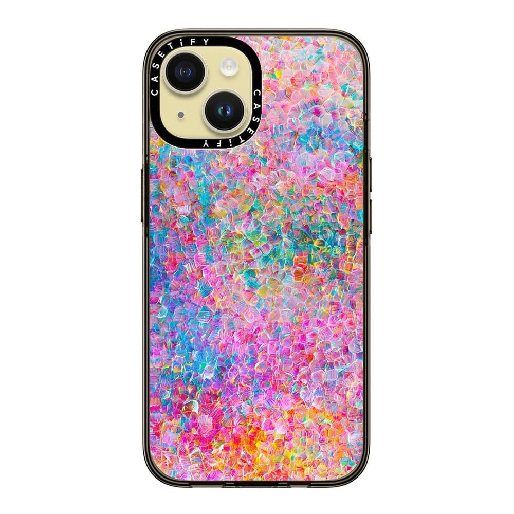 Casetify Compact Case For Iphone 15 [2X Military Grade Drop Tested / 4Ft Drop Protection]   My Neon Summer By Ingrid Ching   Cle