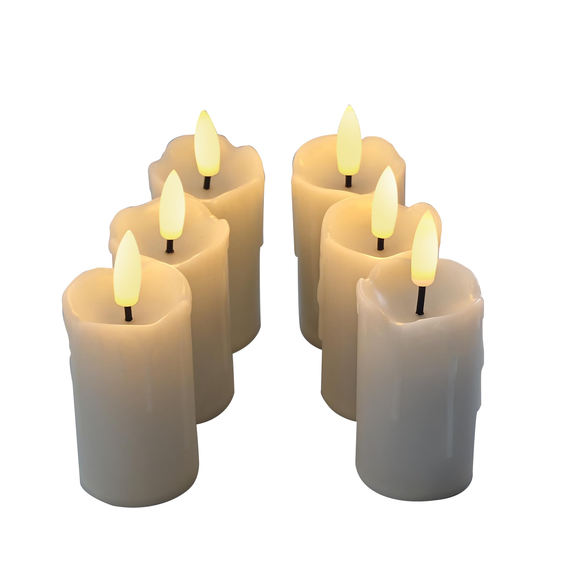 Candle Choice Battery Operated Flameless Votives With Auto Daily Cycle Timer Long Lasting Realistic Black Wick Electric Led Cand