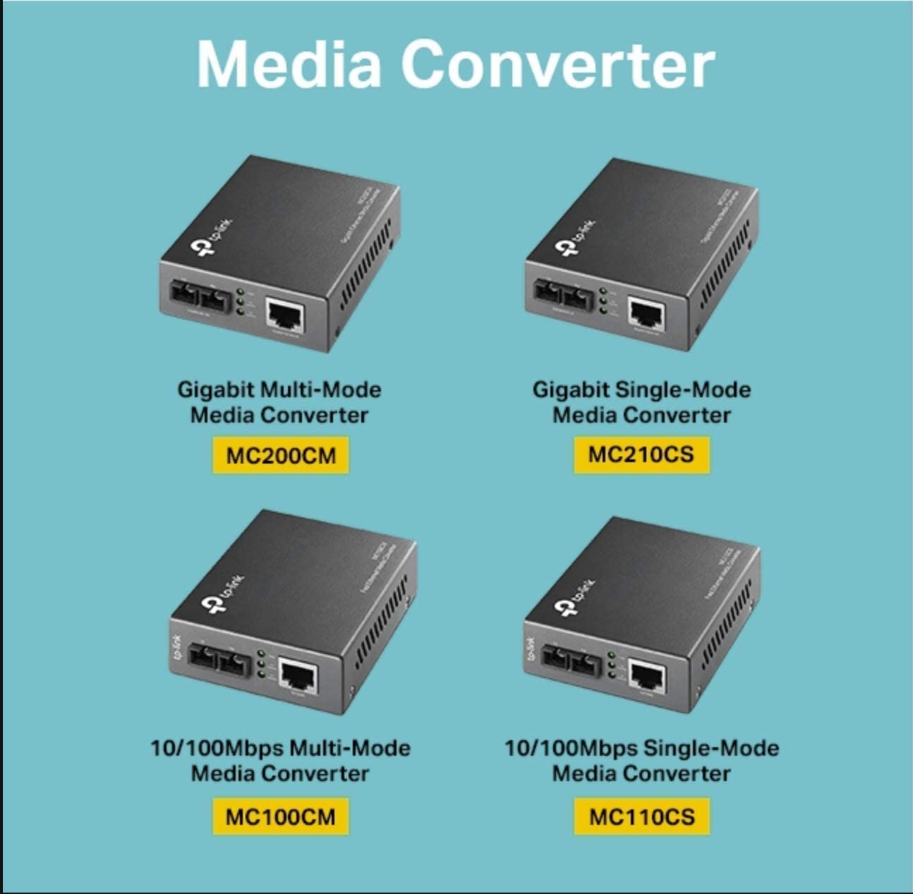 Tp Link Gigabit Sfp To Rj45 Fiber Media Converter | Fiber To Ethernet Converter | 10/100/1000Mbps Rj45 Port To 1000Base Lx Singl