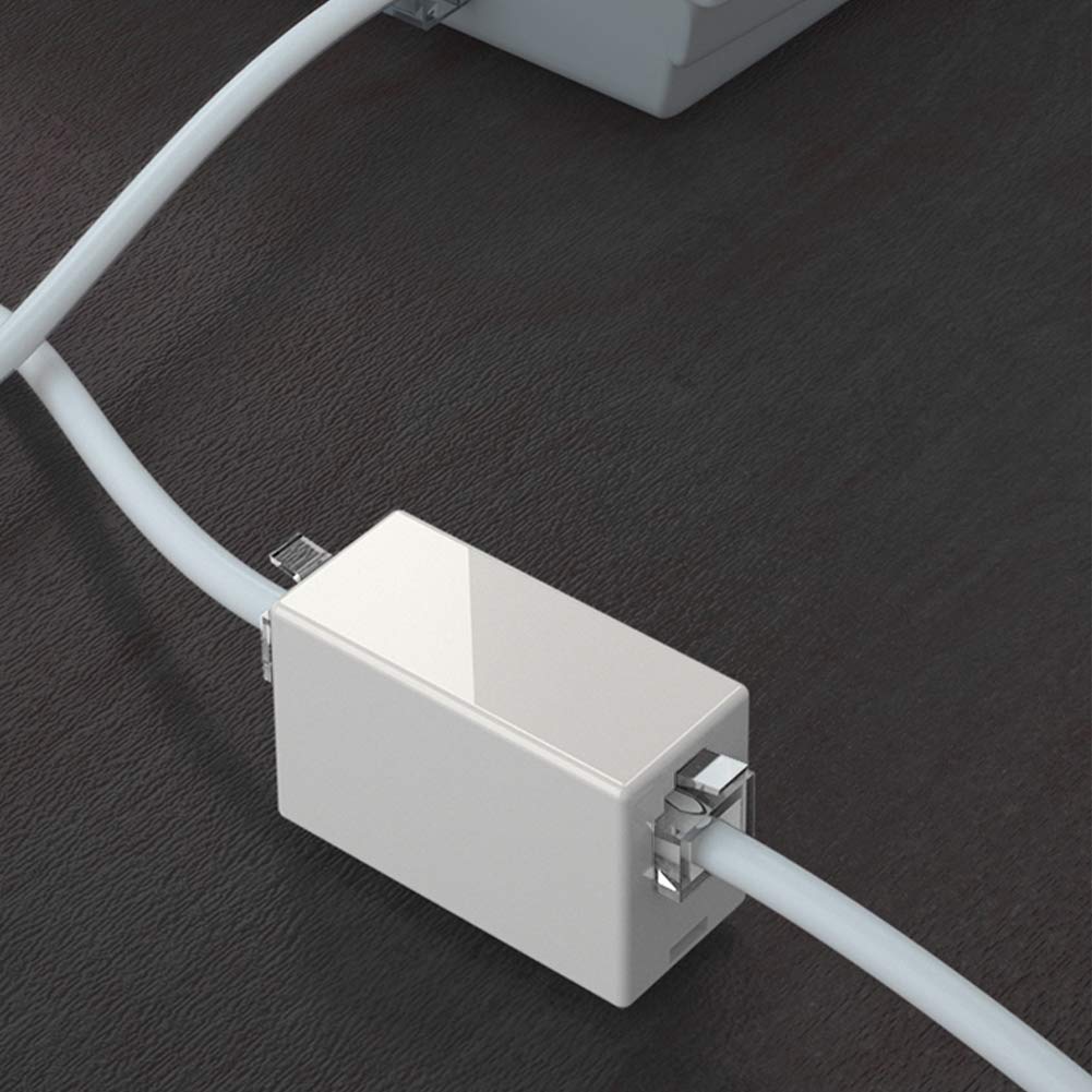 Rj11 Coupler, 5 Pack Telephone Phone Line Connector Coupler Rj11 6P4C Inline Keystone Jack Female To Female Straight Telephone Cable Cord Extension Adapter White