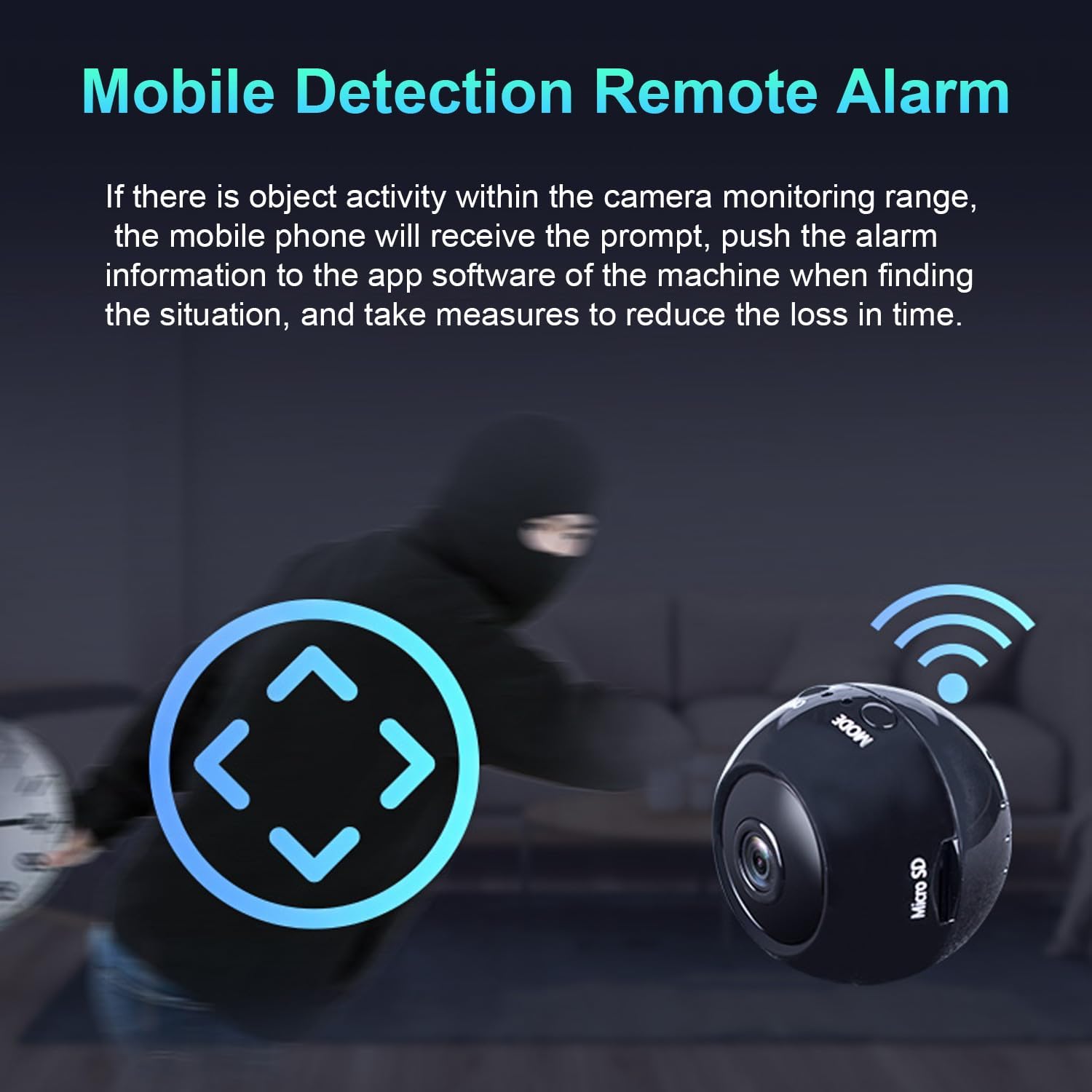 Konleya Indoor Home Security Camera Wireless, 1080P Wifi Baby Monitor With Camera Infrared Night Vision, Camera Outdoor Wireless