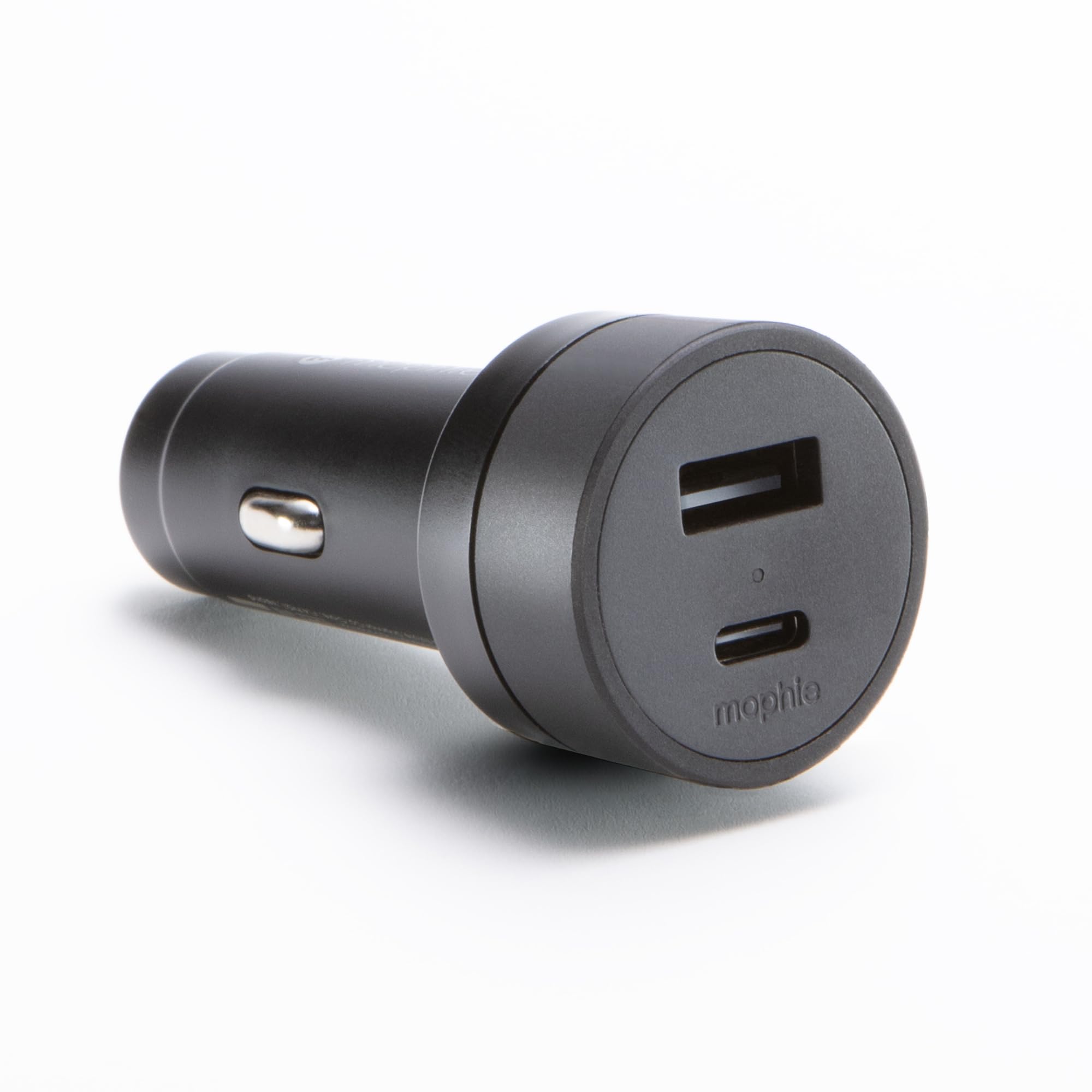 Mophie 42W Dual USB-C + USB-A Car Charger, Universal AUX Compatibility, LED Indicator, Fast Charging, Multi-Device