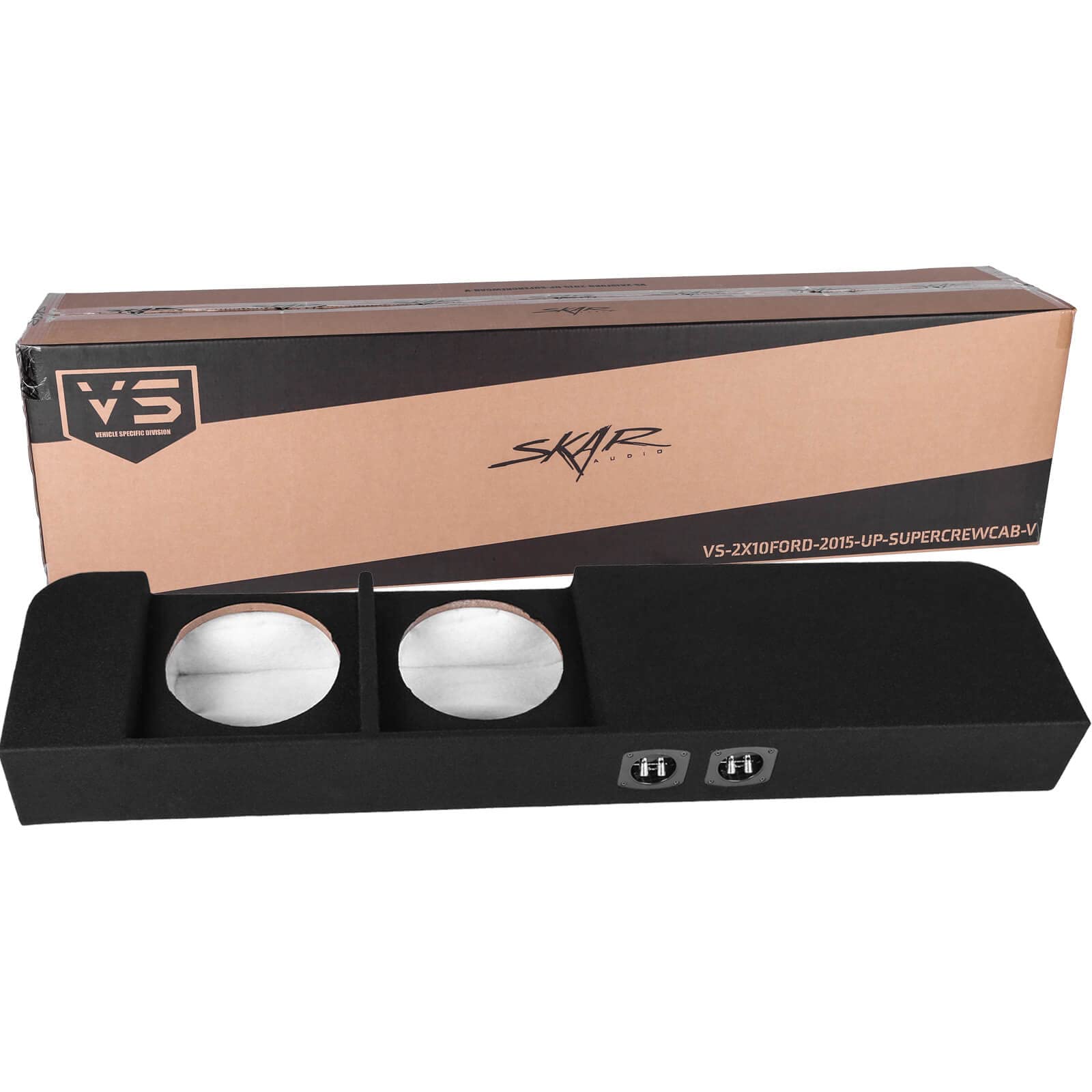 Skar Audio Dual 10 Ported Subwoofer Enclosure Compatible with 2015-2025 Ford F-150 SuperCrew Cab Trucks