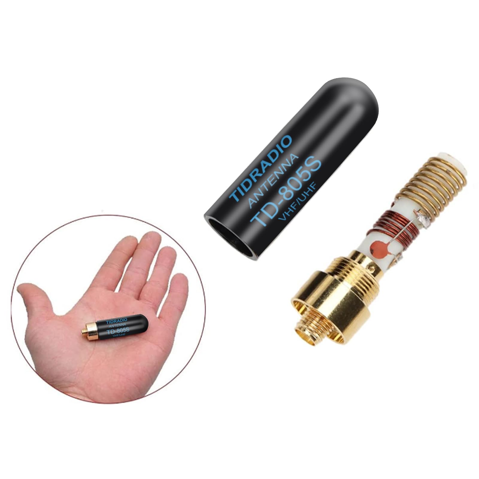 Tidradio Td 805S Short Antenna (2 Pack, 1.96Inch) Vhf/Uhf Walkie Talkie Antenna 144/430Mhz Ham Radio Antenna For Baofeng 5Rm, K5
