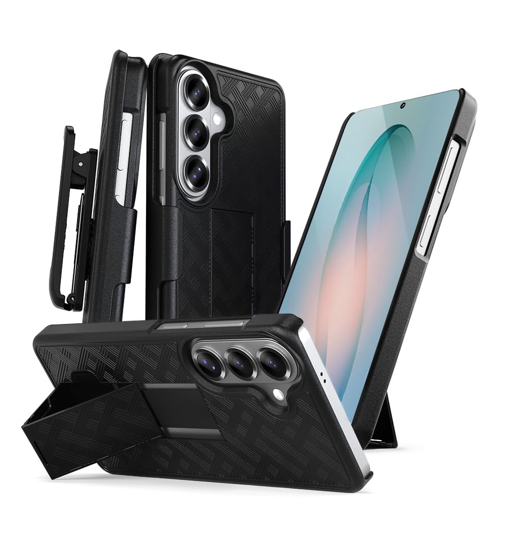 MOTIVE Designed for s26 Phone Case, Rigid PC Protection, Pro Utility, 360 Belt Clip Holster & Slim Fit for Samsung Galaxy s26 Be
