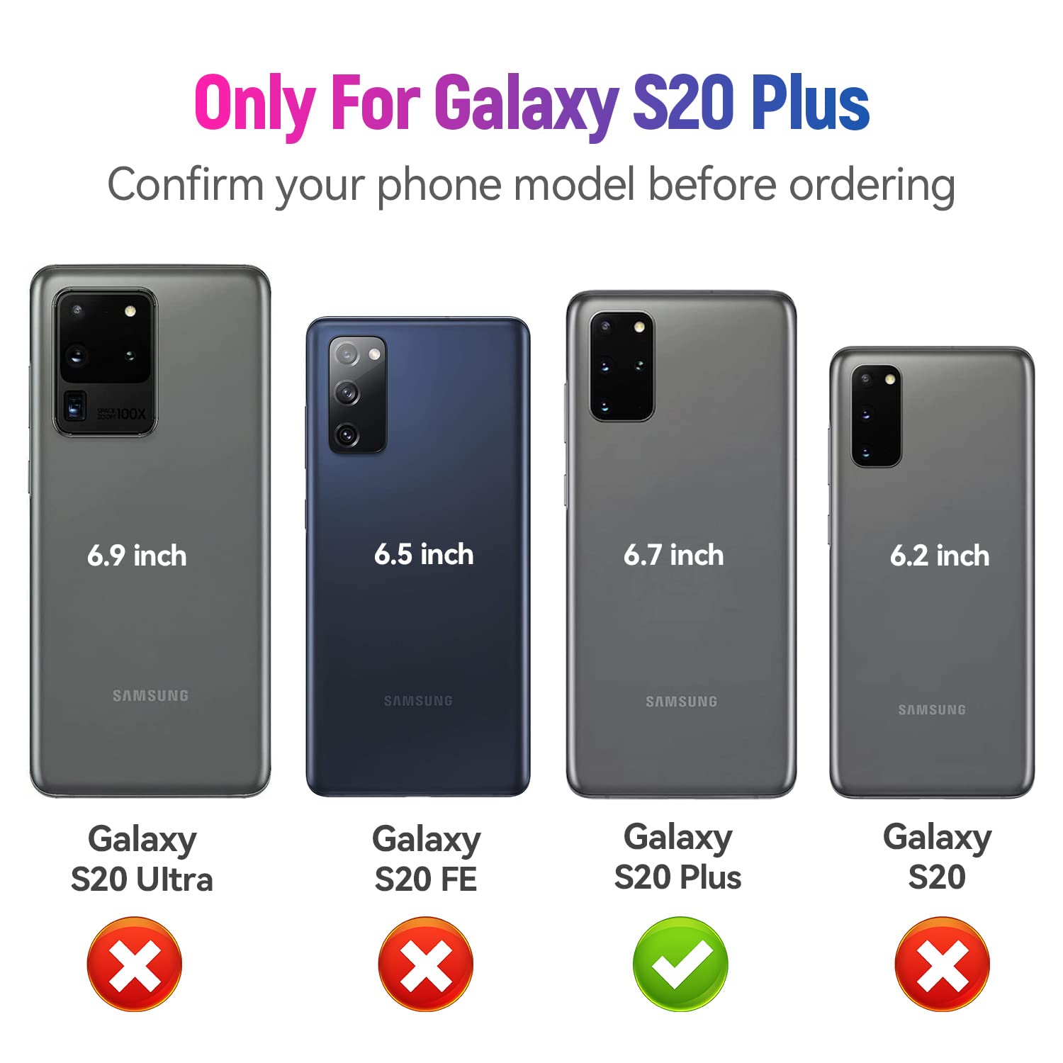 Addit S20+ Case,S20 Plus Case, Military Grade Protective Samsung S20 Plus Cases Cover With Ring Car Mount Kickstand For Samsung