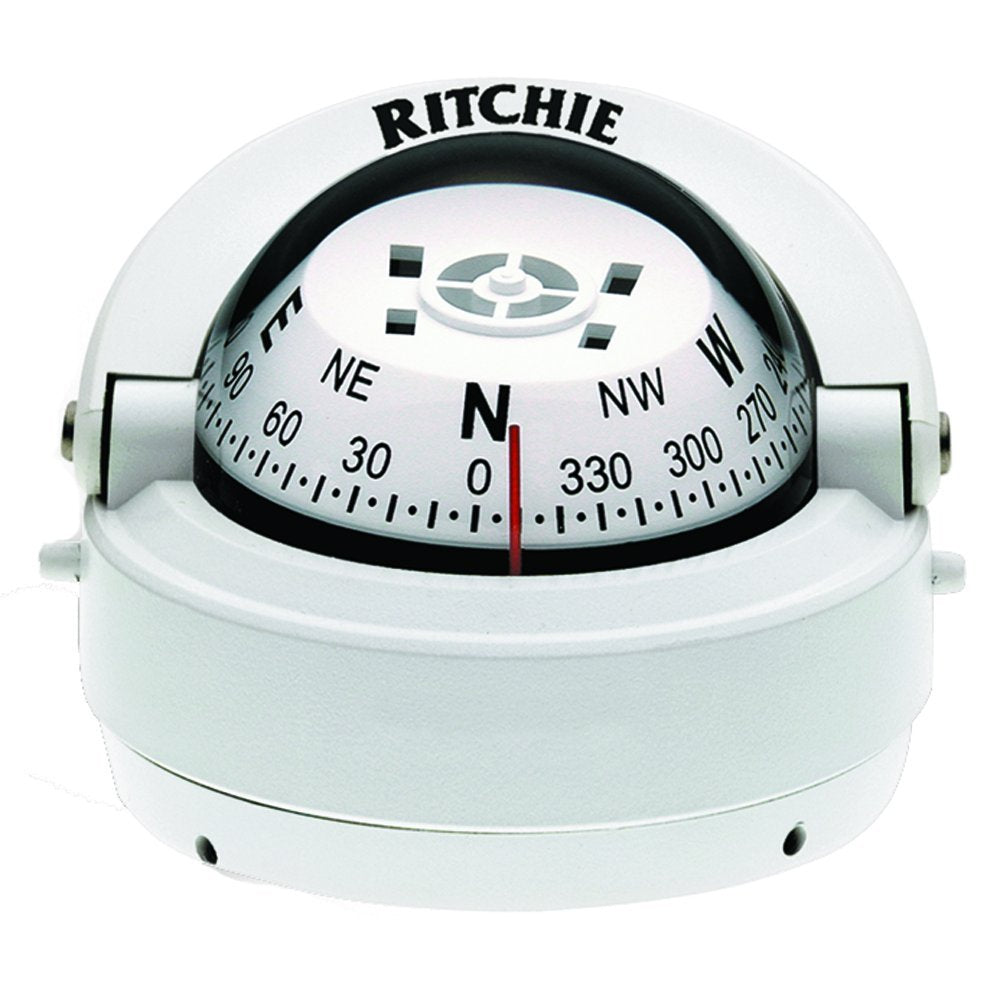 Ritchie S 53W Explorer Compass   Surface Mount   White