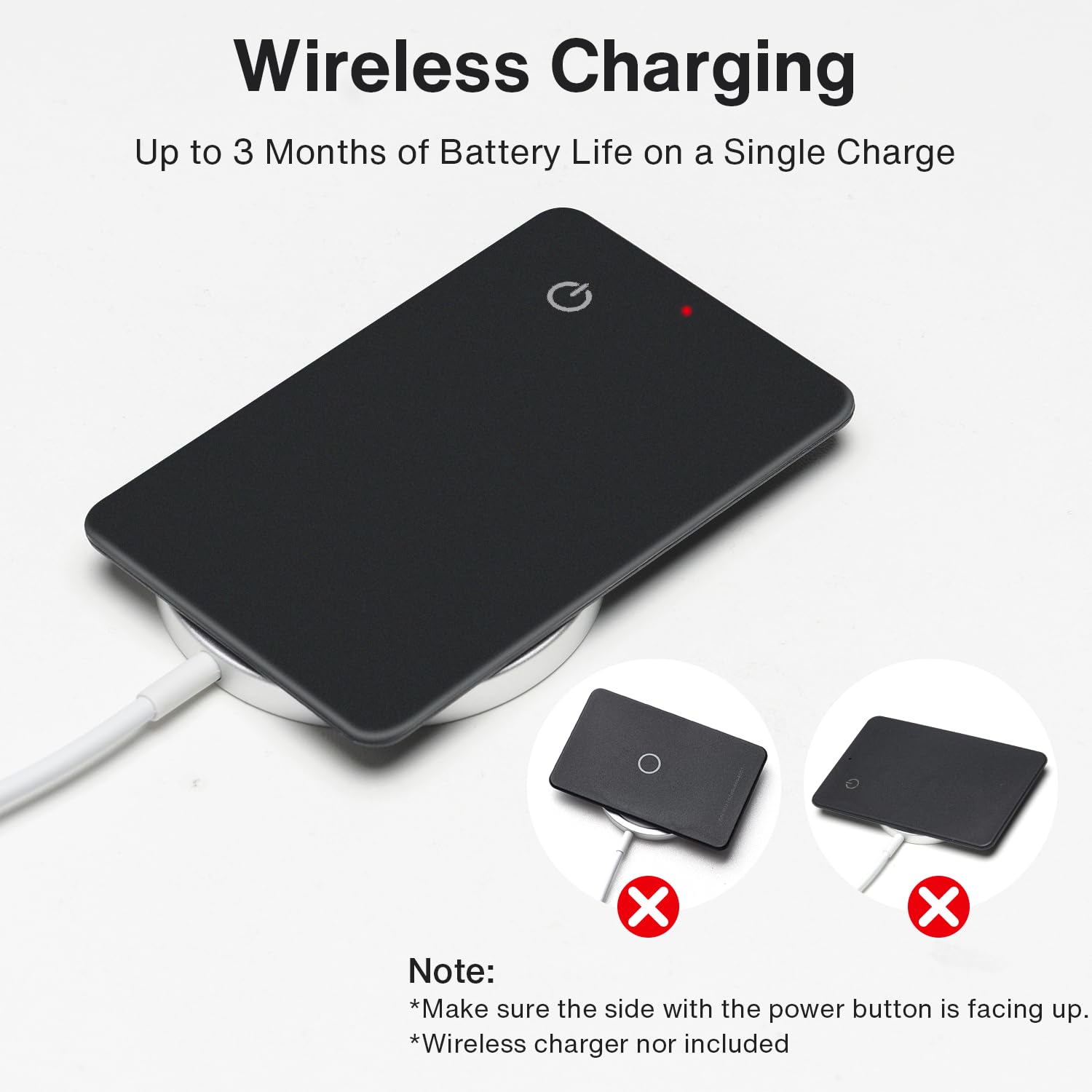 Ivanky Wallet Tracker Card, 2 Pack Smart Rechargeable Thin Wallet Finder, Works With Apple Find My (Ios Only), Item Finder For L