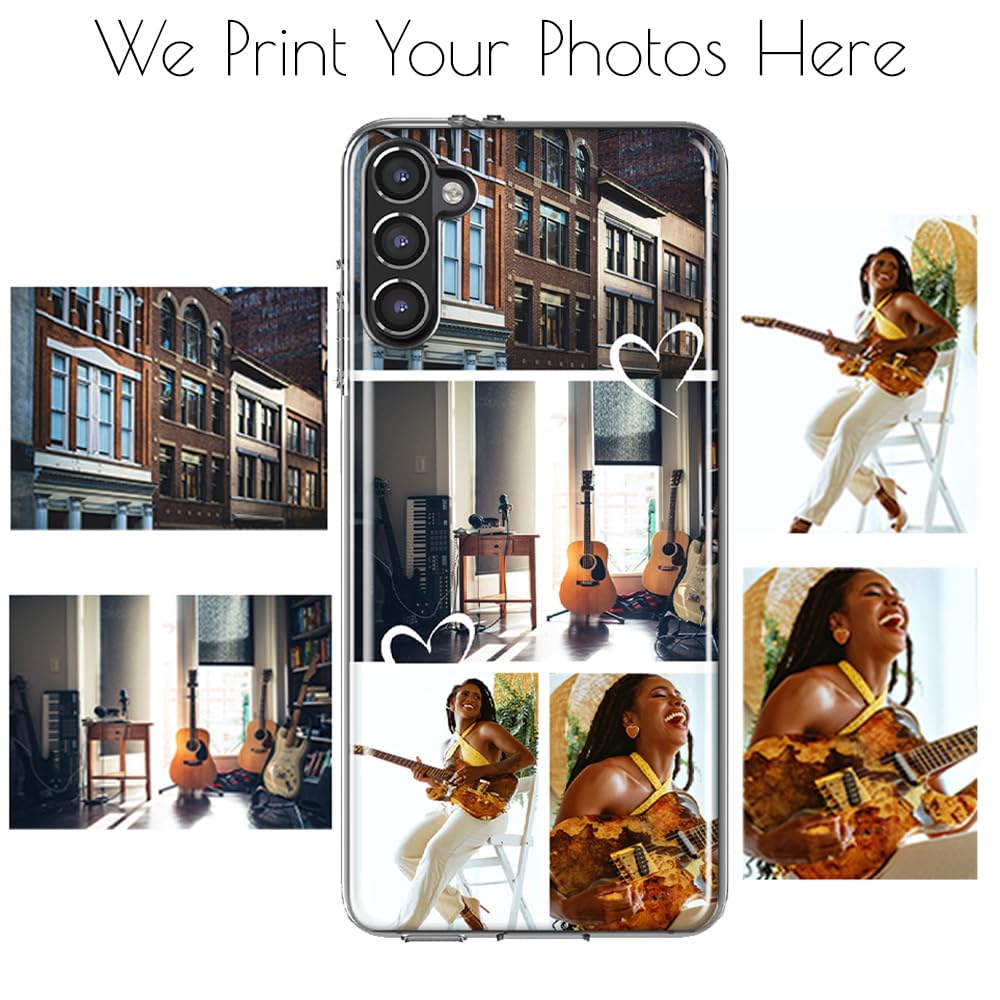 Mundaze - Custom Phone Case For Samsung Galaxy A16 5G - Personalized Collage Multiple Photos Cover, Design Your Own - Perfect Cu