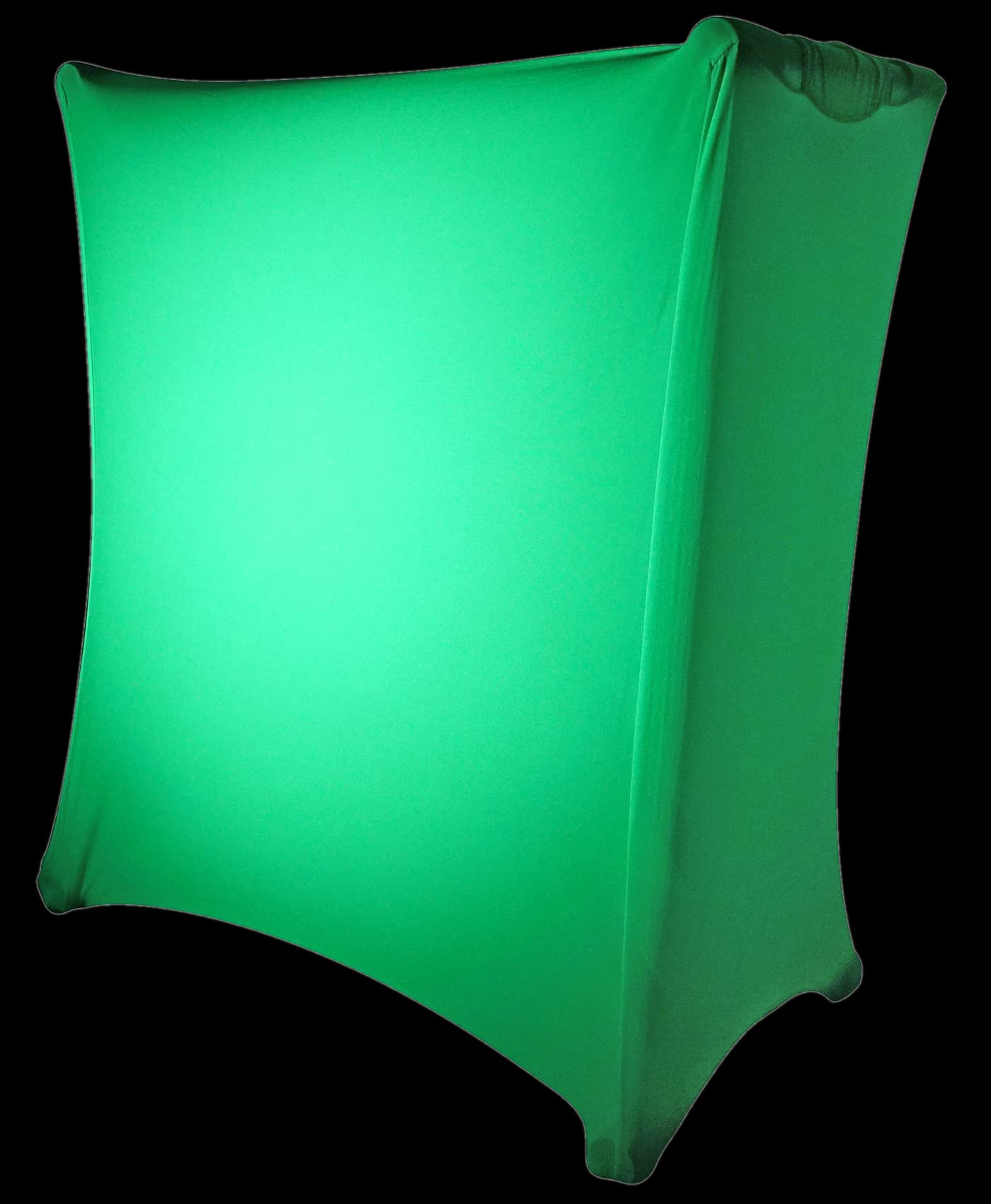 Rockville RSC5W Universal White DJ Scrim Cloth Cover, 360-Degree X-Stand Fit, Wrinkle-Resistant, Flame Retardant, Carry Pouch, f