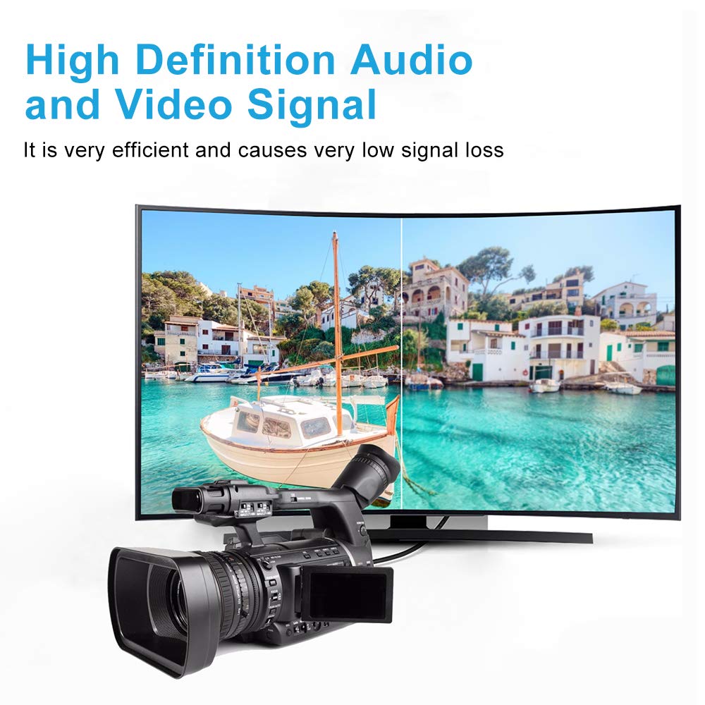 Xrds  Rf Sdi Cable 4Ft, Hd Sdi Cable 75 Ohm Bnc Male To Bnc Male Rg6 Video Coaxial Cable For Video Surveillance Camera Cctv Syst