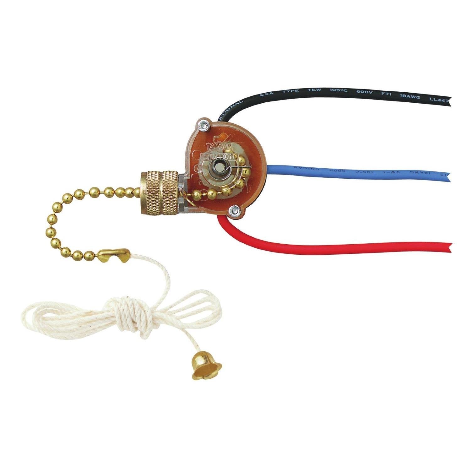 Westinghouse 7705200, 3 Way Fan Light Switch, 1 Pack