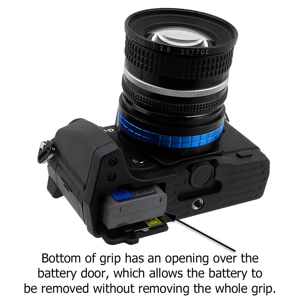 Fotodiox Pro, All Metal Black Camera Hand Grip For Olympus Om D E M5 Mark Ii Mirrorless Micro Four Thirds Digital Camera With Ba