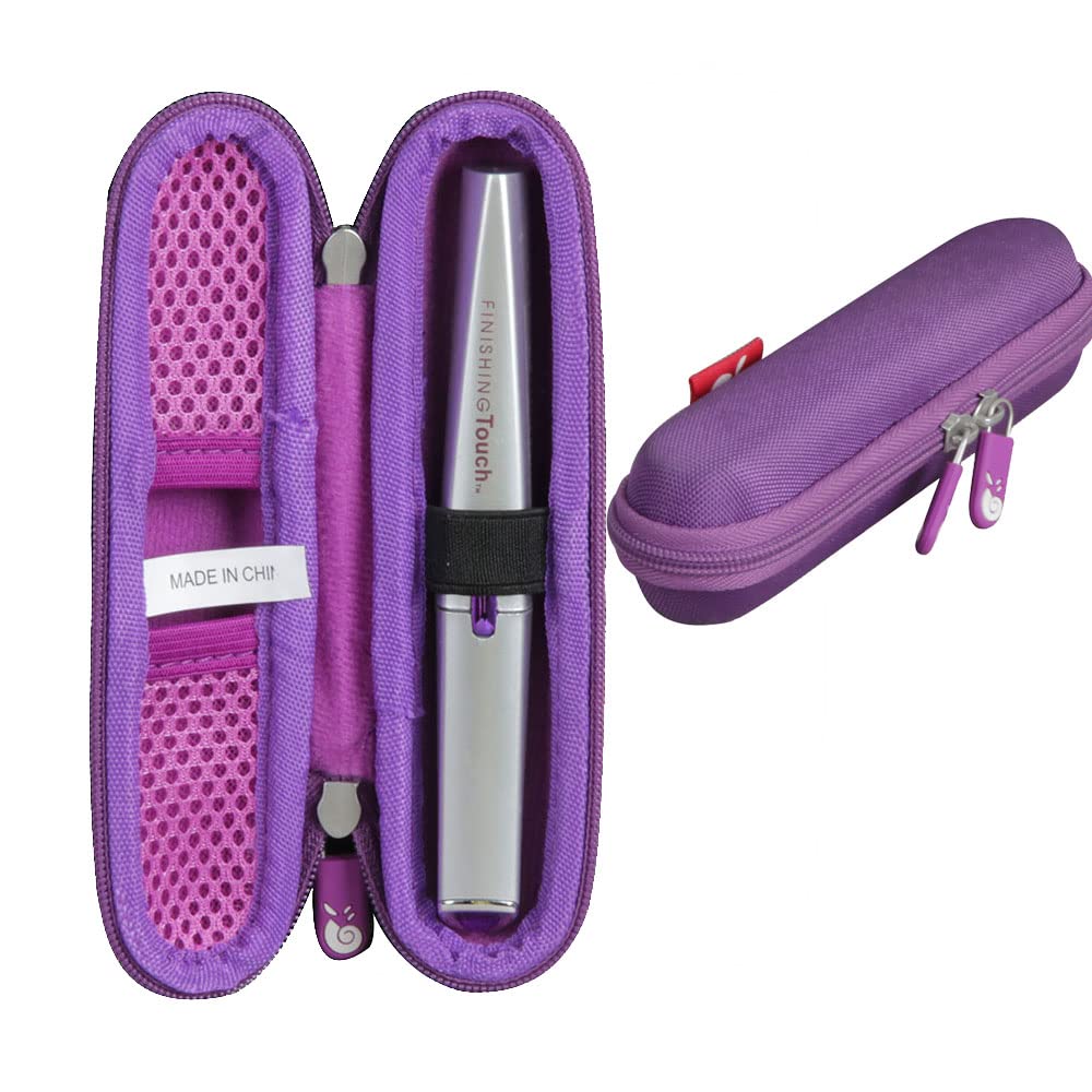Hermitshell Hard Travel Case For Finishing Touch Lumina Painless Hair Remover (Purple)