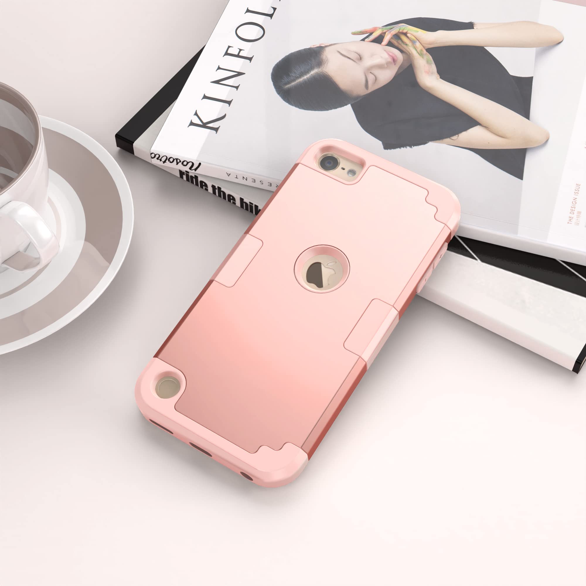 Idweel For Ipod Touch Case With 2 Screen Protectors, 3 In 1 Hard Pc Case + Silicone Shockproof For Kids Heavy Duty Hard Case Cov