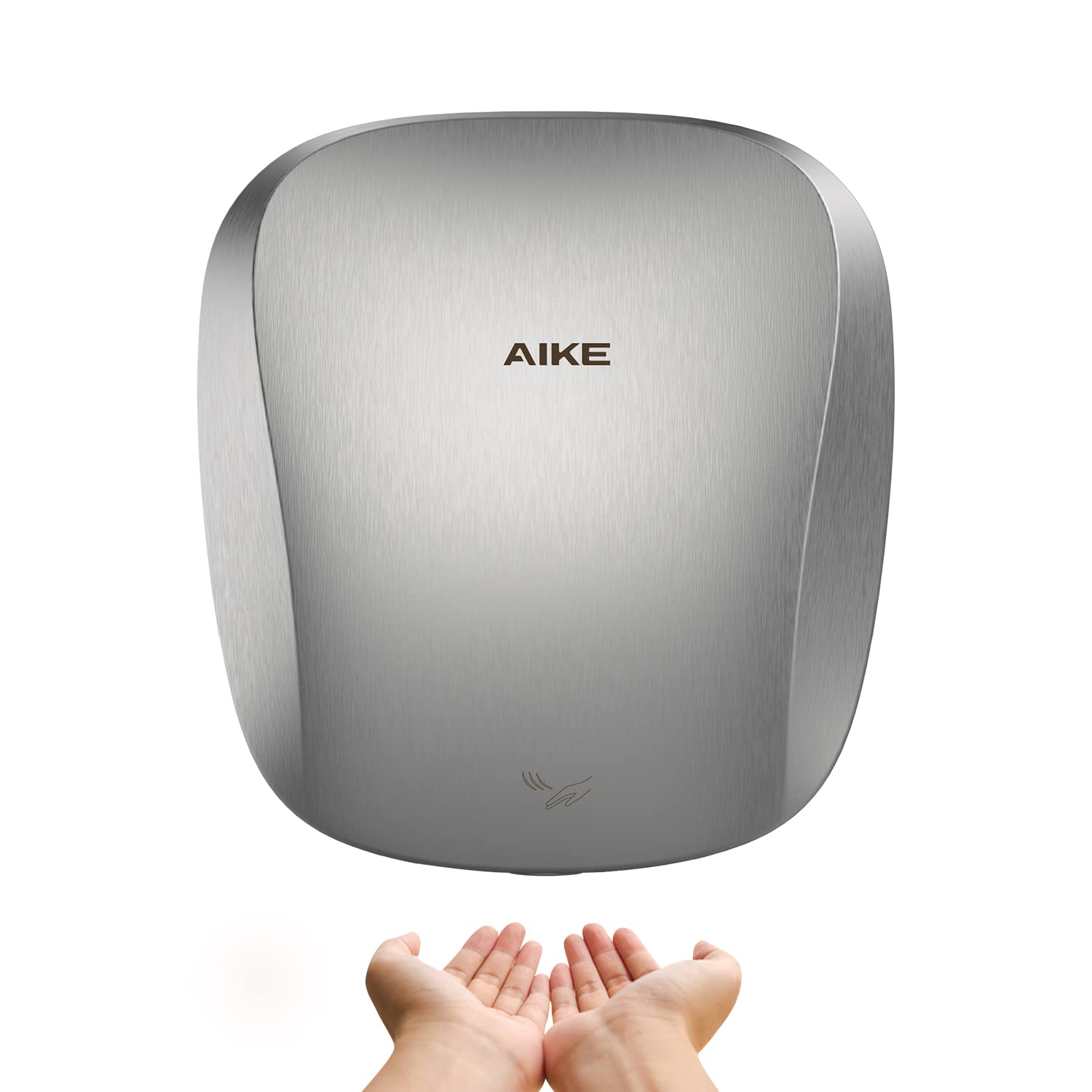 Aike Air Tank Heavy Duty Hand Dryer Hepa Filter Ul Approved 120V 1400W Brushed Stainless Steel Finish Model Ak2903