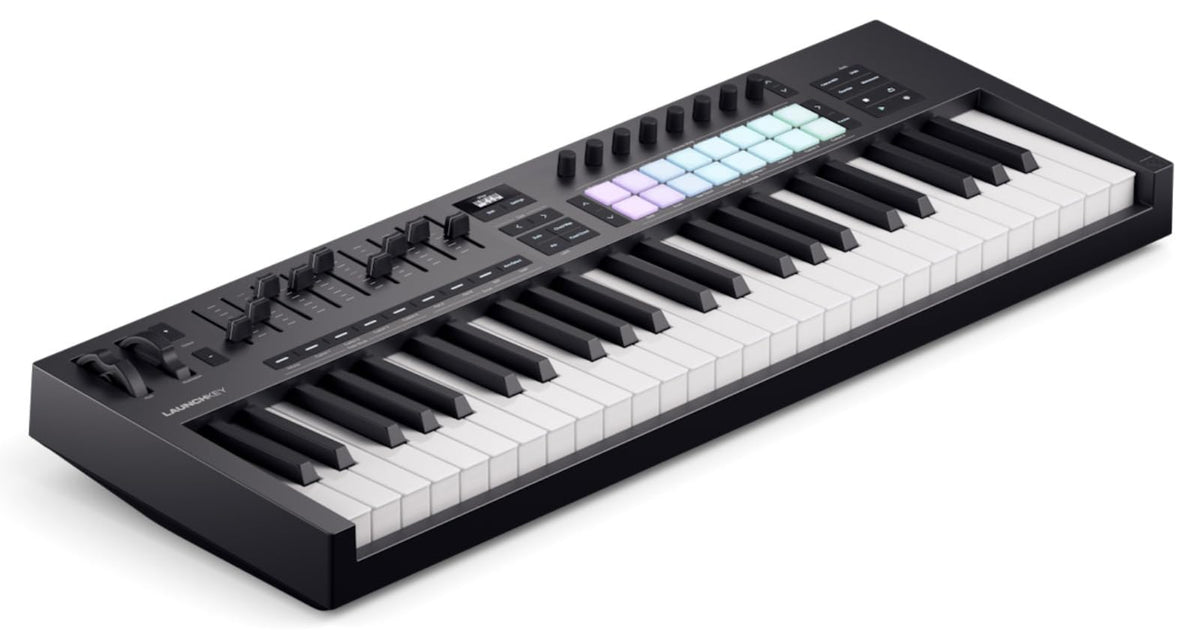 Novation Launchkey 49 [MK4] - 49 key Semi-Weighted, USB, MIDI Keyboard Controller with DAW Integration. Chord & Scale Modes, 8 D