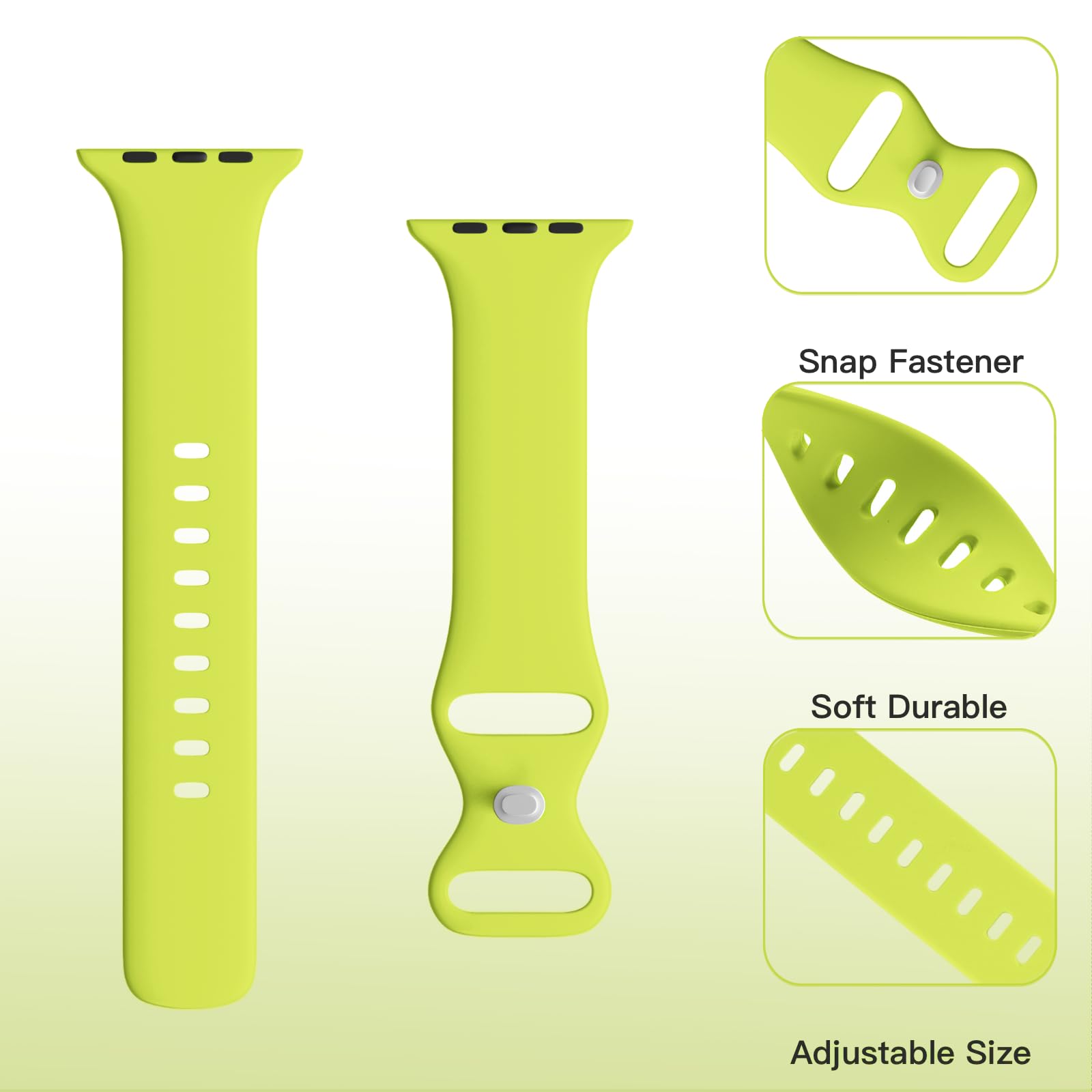 Stg Sport Silicone Band Compatible With Apple Watch Band 40Mm 41Mm 42Mm 44Mm 45Mm 46Mm 49Mm S/M M/L Iwatch Ultra 2/Ultra Series