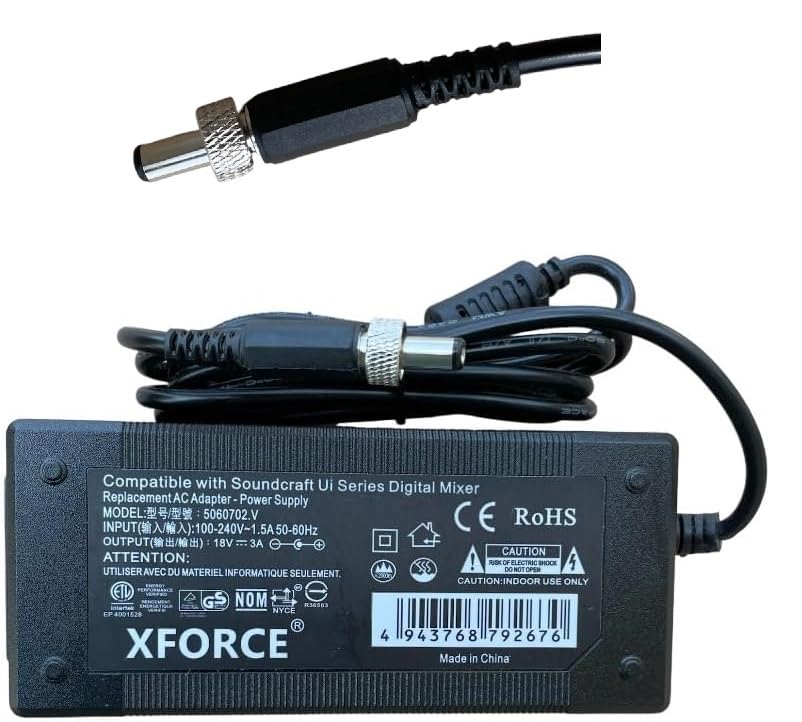 Ac Adapter Compatible With Soundcraft Ui16 Digital Mixer