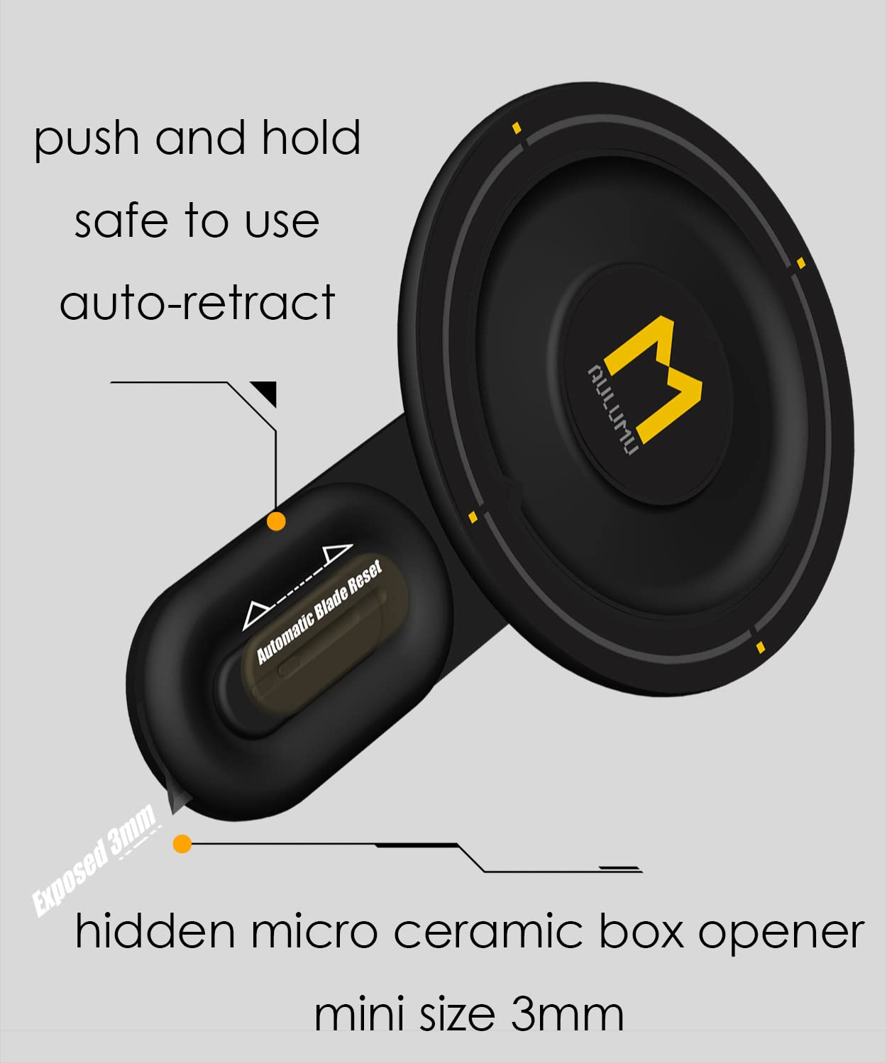 Aulumu G05 [4 In 1 Magzero] Magnetic Phone Stand Grip [Compatible With Magsafe] Removable 360 Adjustable Phone Kickstand With Bo