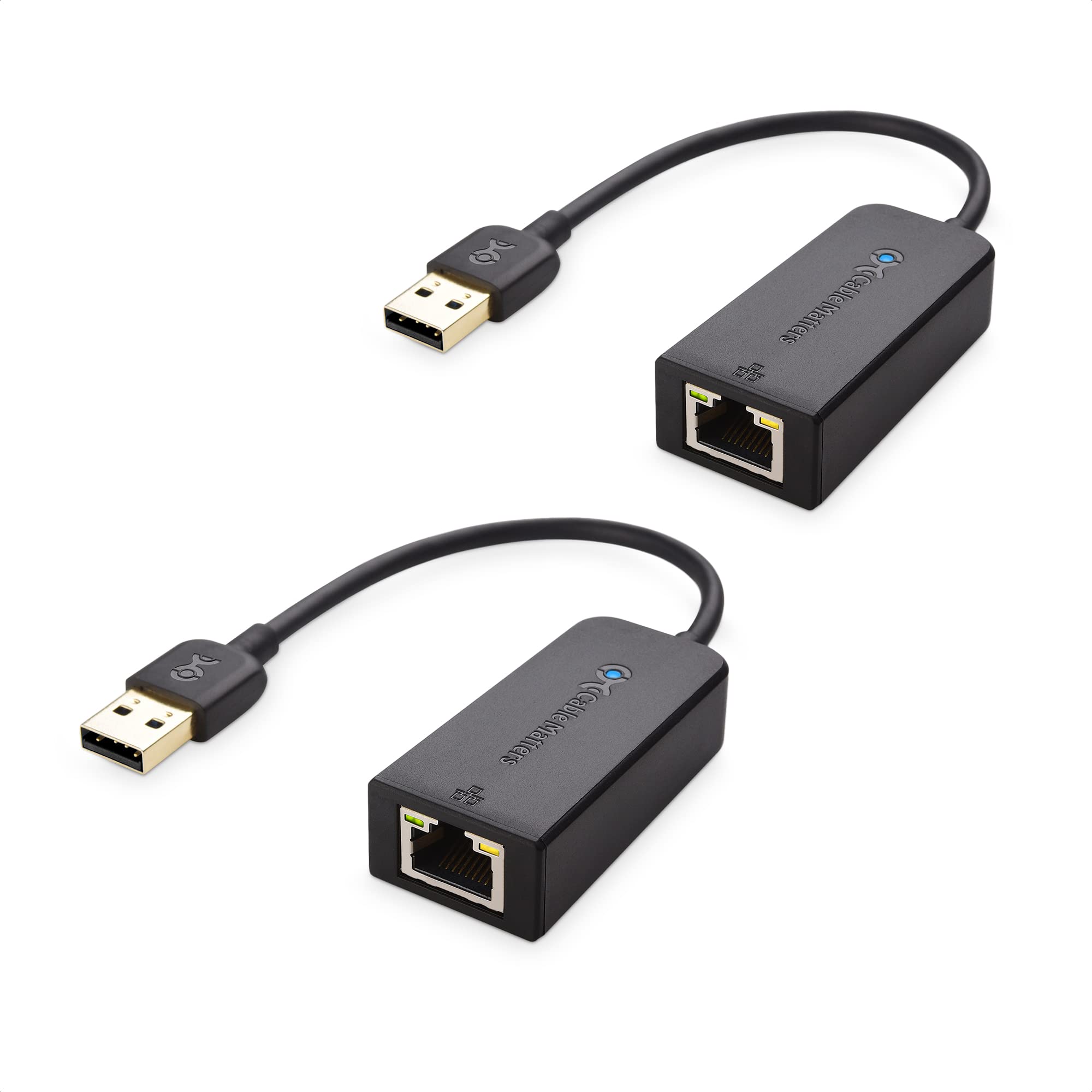 Cable Matters 2 Pack Plug & Play Usb To Ethernet Adapter With Pxe, Mac Address Clone Support (Ethernet To Usb 2.0 Adapter, Ether