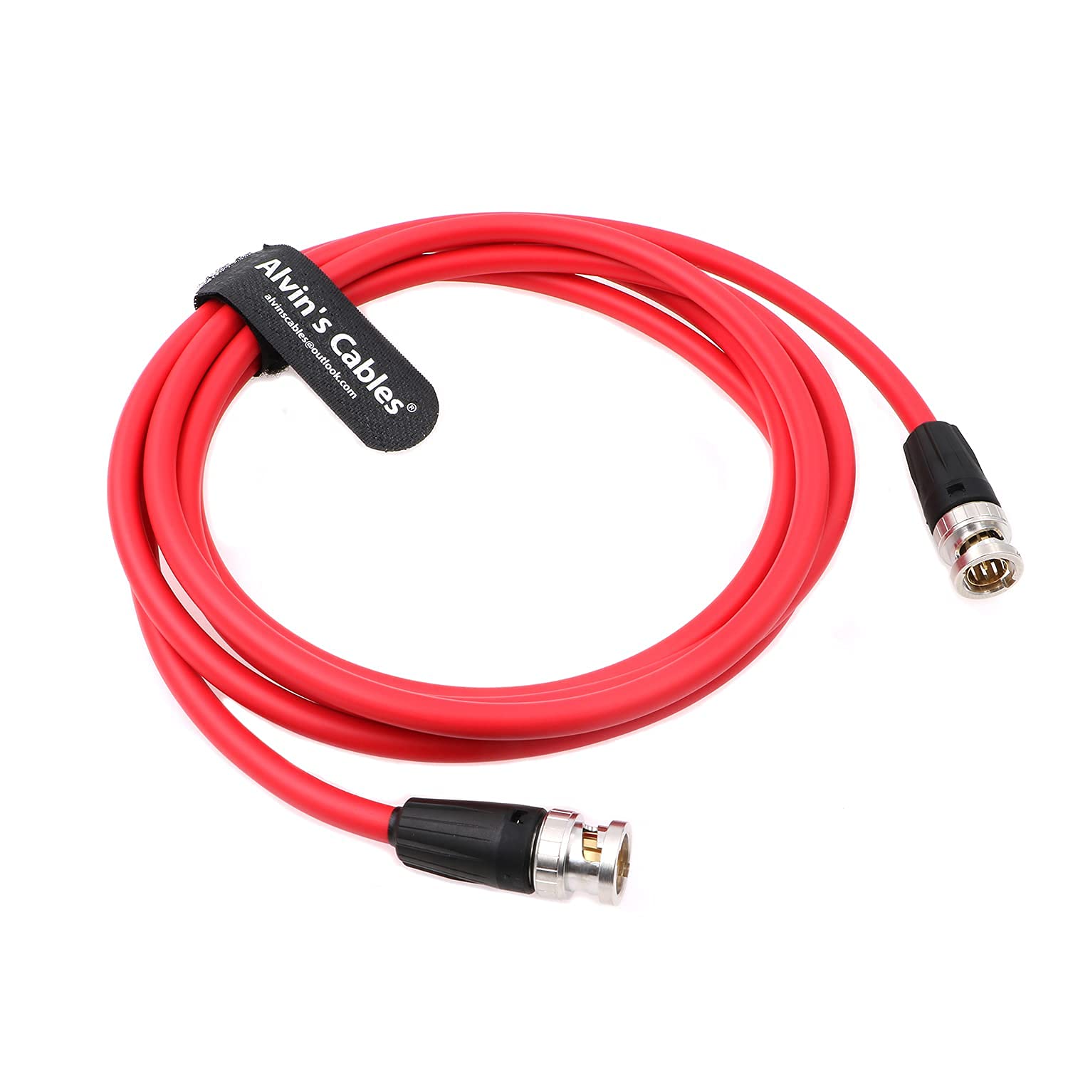 Alvin'S Cables 12G Hd Sdi Video Coaxial Cable Bnc Male To Male For 4K Video Camera (Red 1M)