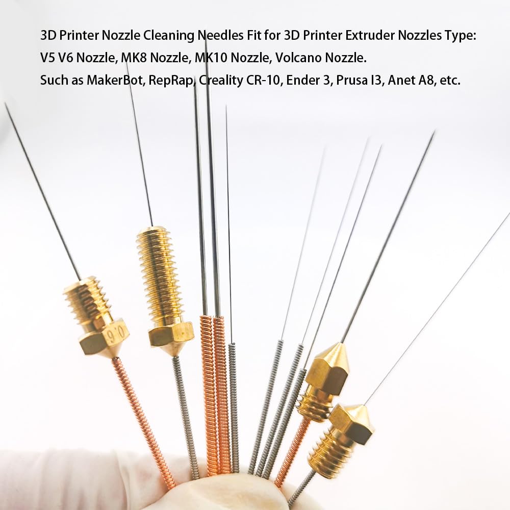 16Pcs V6 Nozzles Kit Compatible For E3D V5 V6 Hotend, V6 Nozzle 0.2/0.3/0.4/0.6Mm Compatible With Anycubic I3 Mega A8 Prusa I3 M