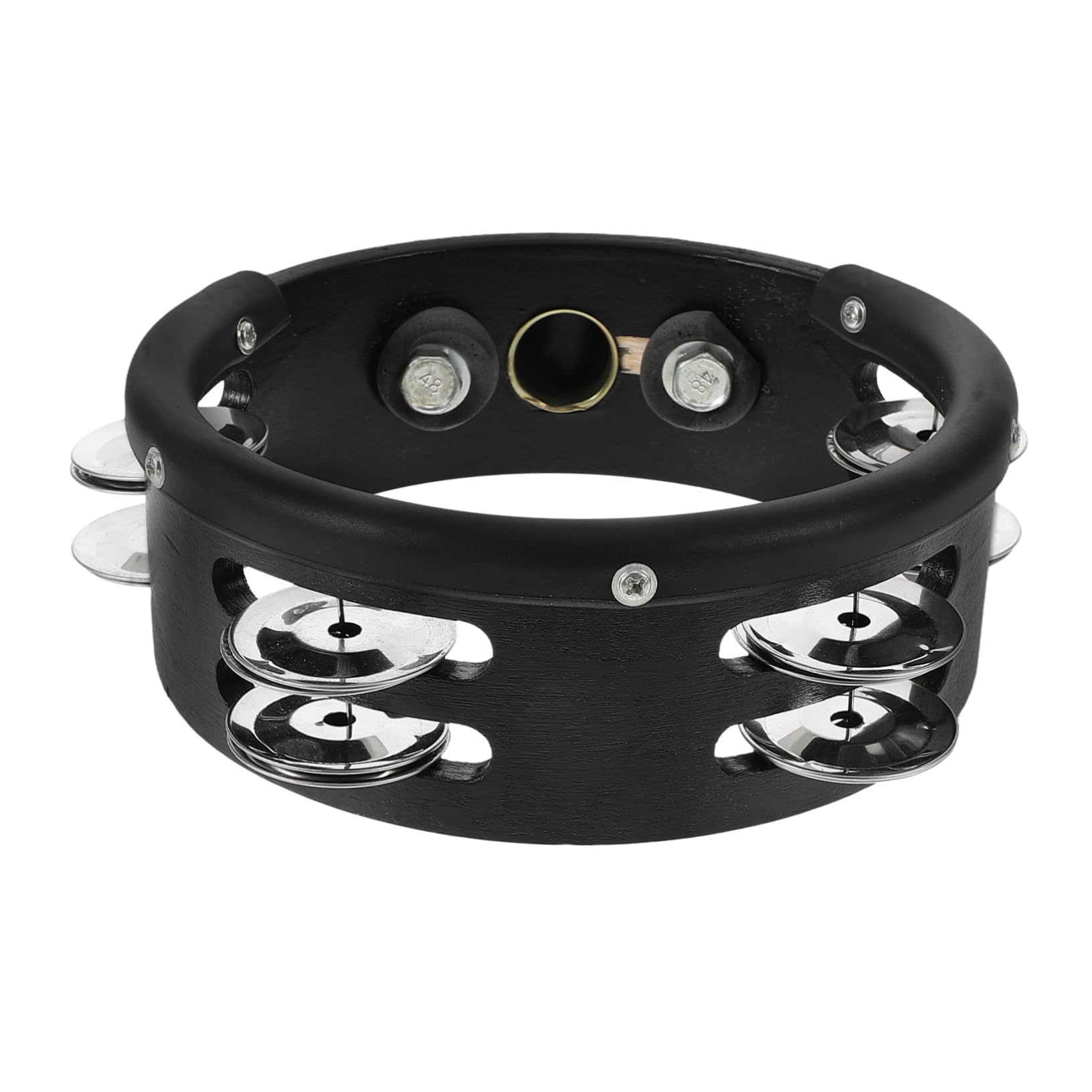 Yardwe 6Inch Drum Mounting Tambourine Sturdy Cymbal Accessory Easy Installation for Drummers and Percussionists for Music Bands