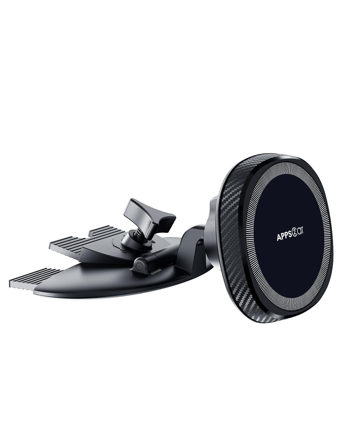 Apps2Car For Magsafe Cd Player Phone Mount [17 Strong Magnets] Magnetic Cd Phone Holder For Car Hands-Free Car Mount Compatible 