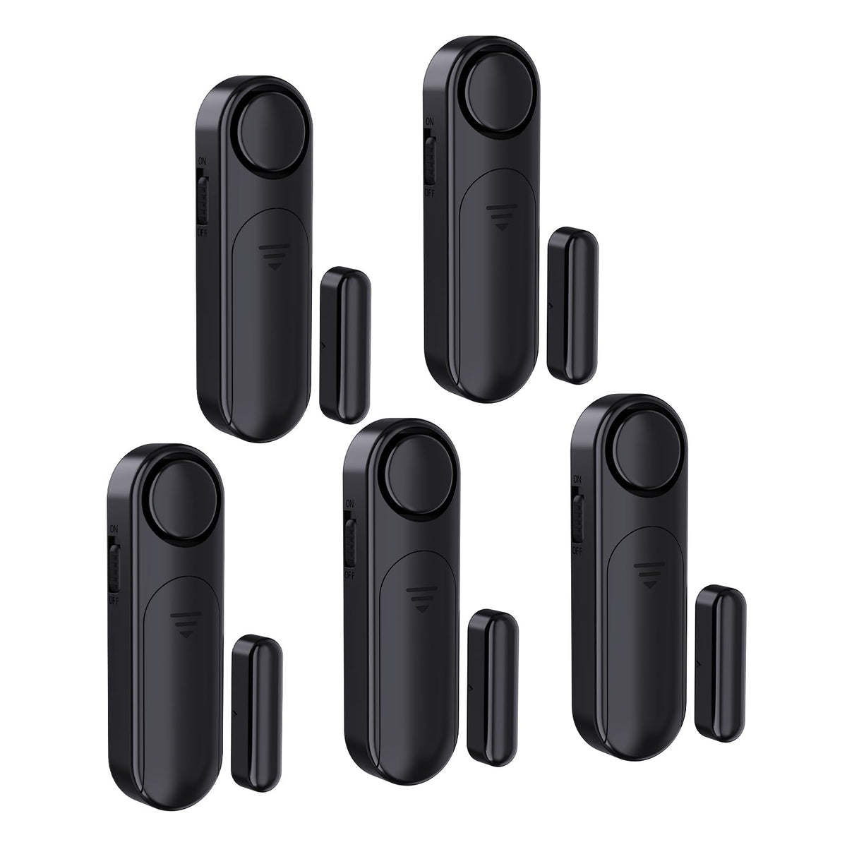 5 Pack Window Alarms For Home Security, 120Db Door And Window Open Sensor Chime For Kid Safety, Pool Safety, Sliding Door, Diy P