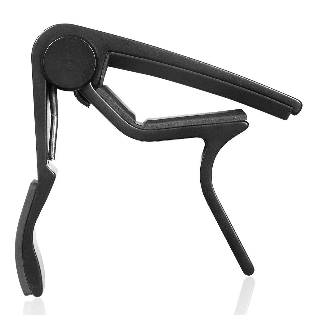 Wingo Guitar Capo For Acoustic And Electric Guitars With 5 Picks For Free, Black.