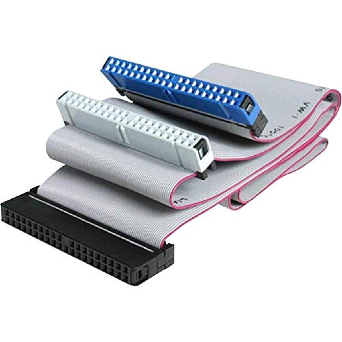 Startech.Com 18In Dual Drive Ultra Ata Ide Hard Drive Cable   Ide / Eide Cable   Udma 66/100   40 Pin Idc (F) To 40 Pin Idc (F)
