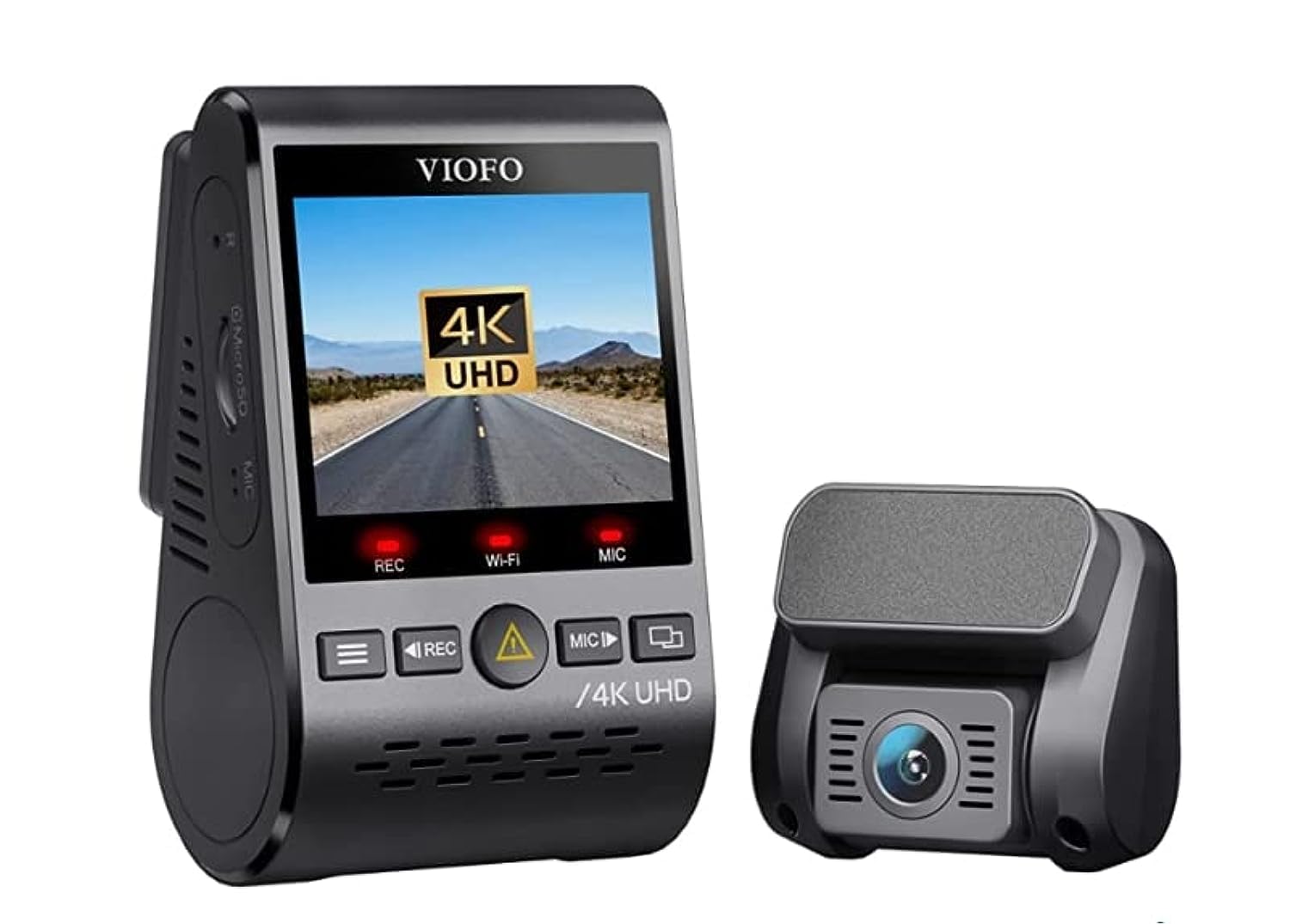Viofo A129 Pro Duo Dash Cam 4K + 1080P Front And Rear Dashcam, 5Ghz Wifi Gps Built In, Ultra Hd Dual Car Camera, Sony 8Mp Sensor
