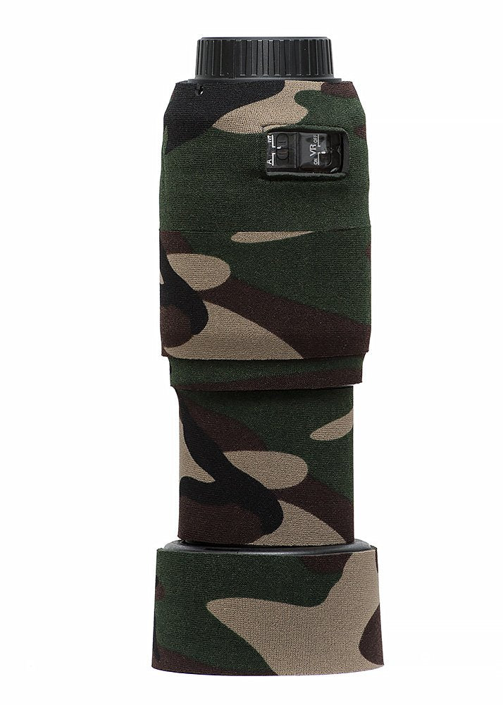 LensCoat Lens Cover for Nikon AF-S 55-300 mm f/4-5.6G ED VR (Forest Green Camo)