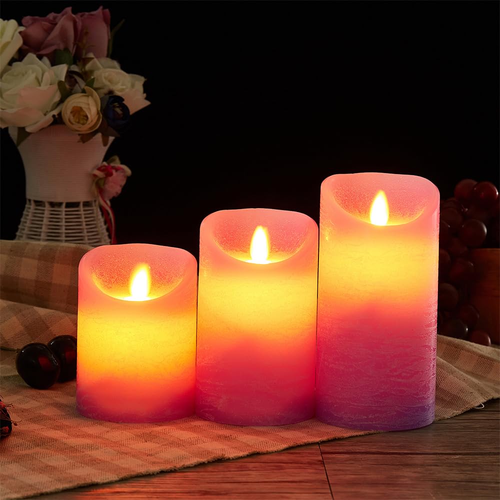 Oulex Flickering Flameless Candles With Battery Operated And Remote Control, Most Realistic Led Candles With Timer, Real Wax Pil