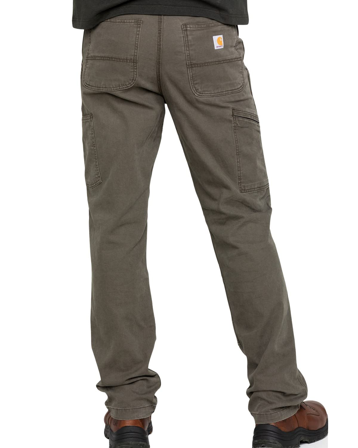 Carhartt Mens Rugged Flex Relaxed Fit Double Front Work Utility Pants, Tarmac, 38W X 32L Us