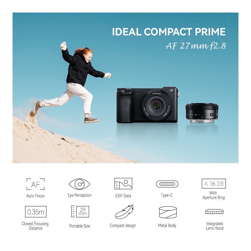 Ttartisan Af Aps C 27Mm F2.8 Auto Focus Lens For Z Mount Large Aperture Full Frame Compatible With Mirrorless Camera Z50 Zfc Z30 Z5 Z6 Z7 Z6Ii Z7Ii Z9