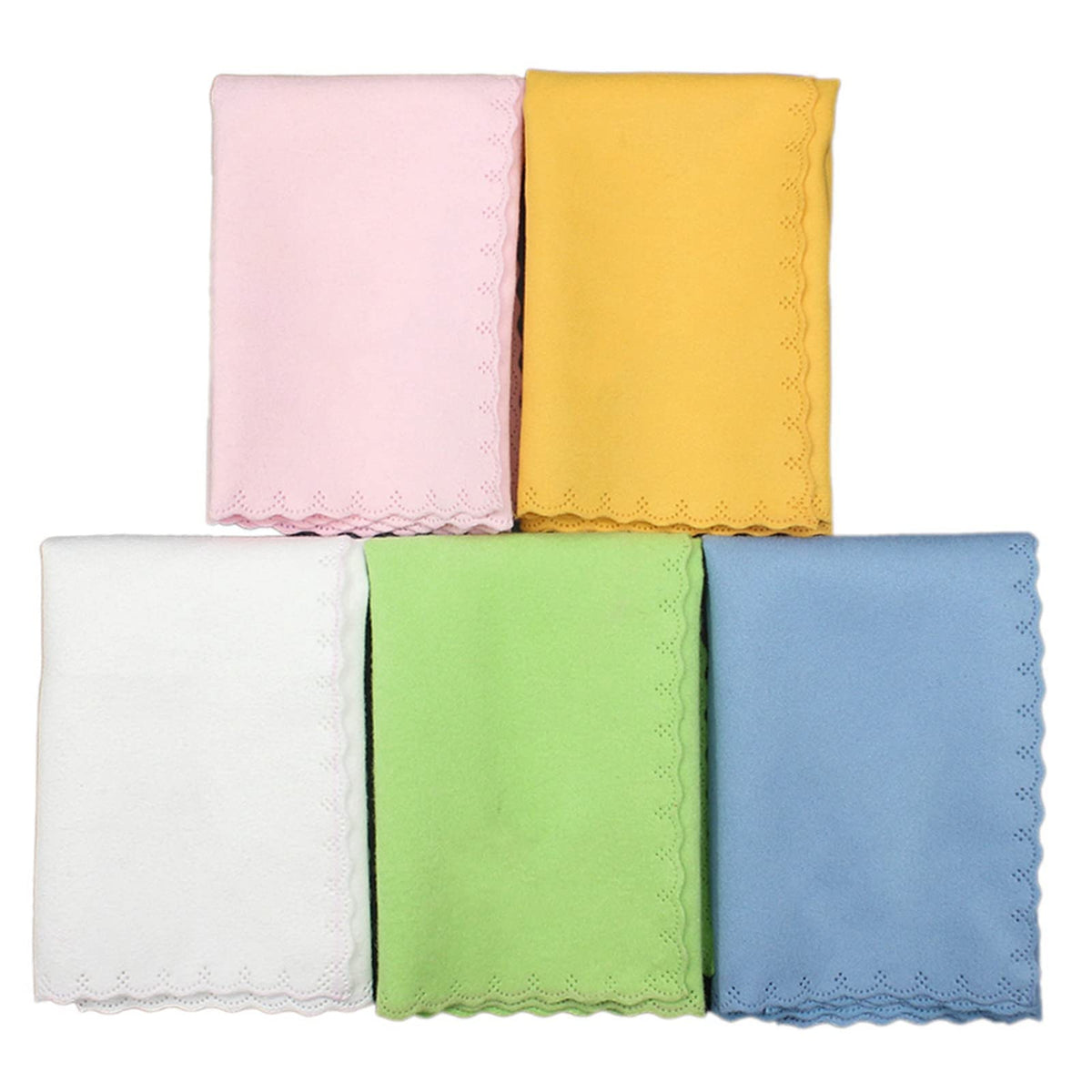 5Pcs Microfiber Cleaning Polishing Polish Cloth Set For Musical Instrument Guitar Violin Piano Violin Cleaning Cloth