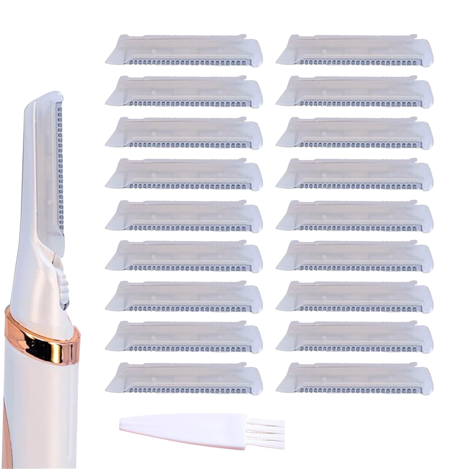 18 Pack Replacement Head For Finishing Touch Flawless Dermaplane Glo Sonic Facial Exfoliation Lighted, Dermaplane Refill Blades