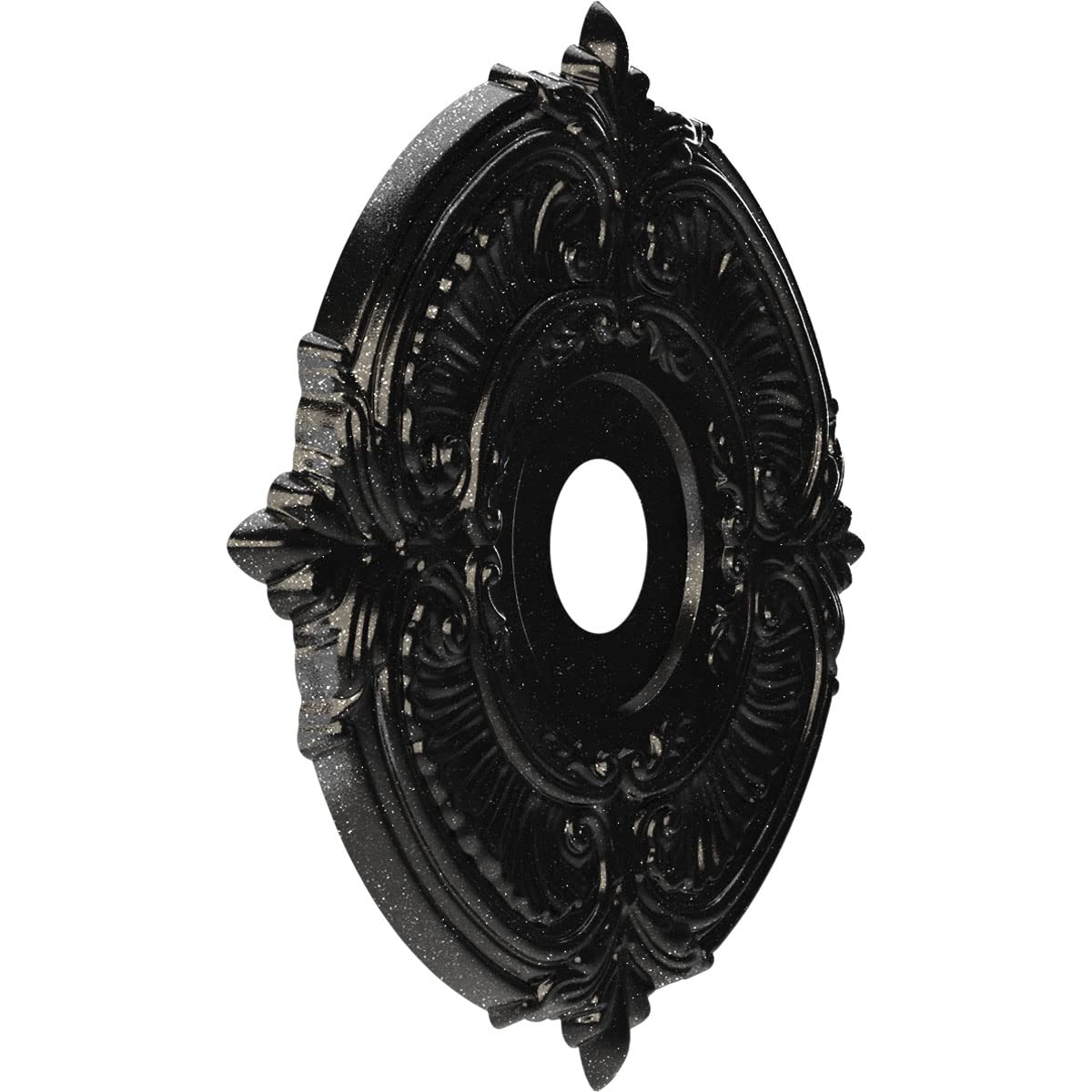 19Od X 3 1/2Id X 1P Attica Thermoformed Pvc Ceiling Medallion (Fits Canopies Up To 6 3/4), Textured Metallic Galaxy