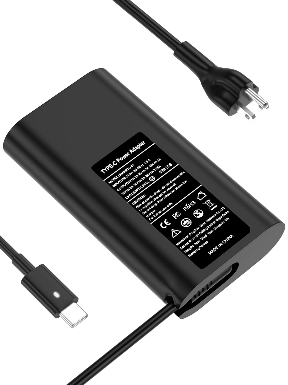 65W 45Watt For Dell Laptop Charger Ac Adapter Replacement For Dell Usb C Charger Latitude 5420 5520 5320 7420 5430 7390 7320 7400,Xps 13 Chromebook 3100 Computer Type C Fast Charging Power Supply Cord