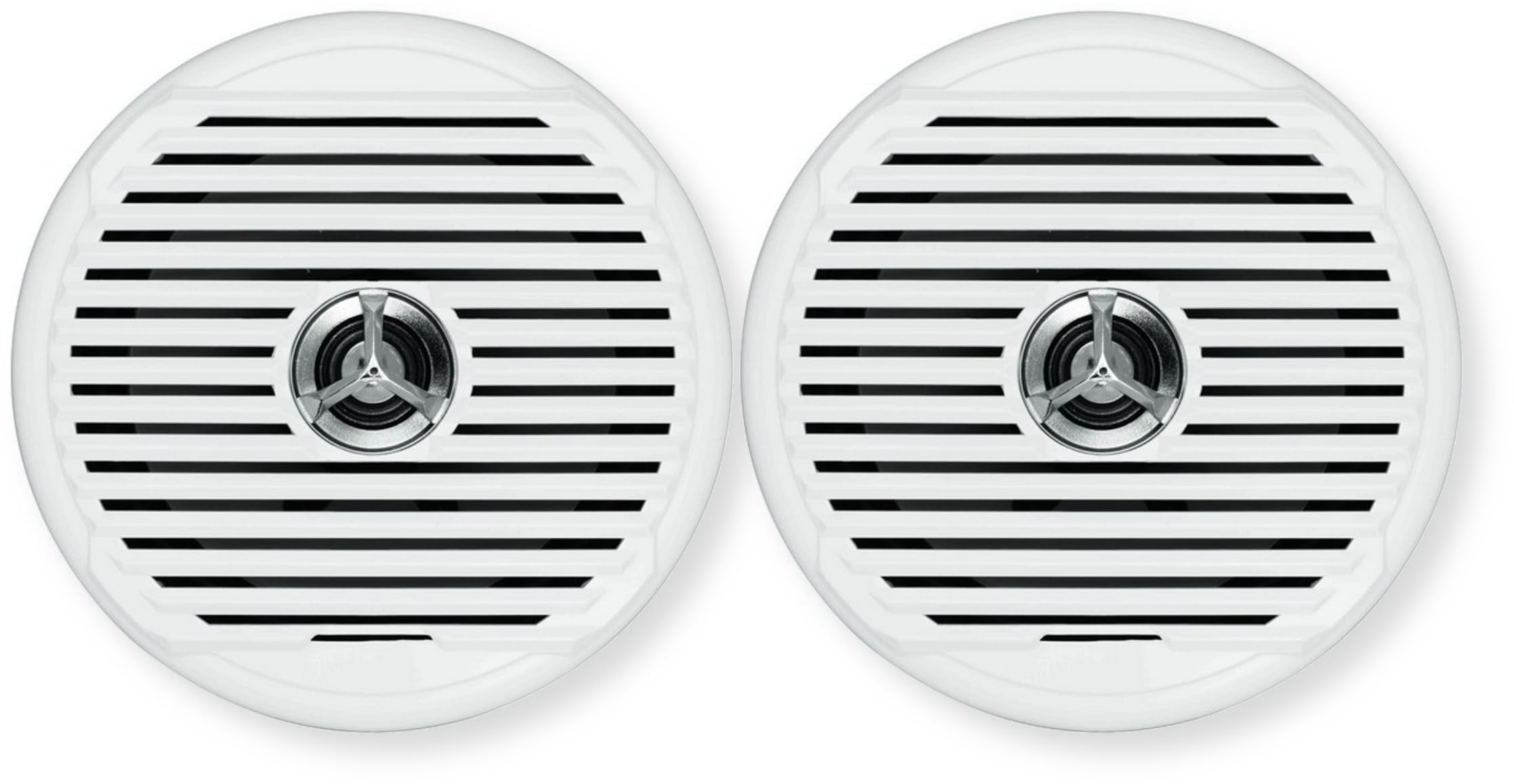 Jensen MSX65R Pair 6.5 Marine Hi-Performance Waterproof Coaxial Speakers, 75 Watts Maximum Power, 65HZ - 20kHz Frequency Respons