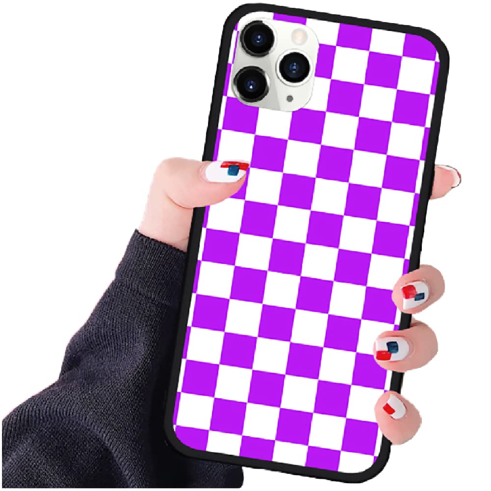 Checkerboard Iphone Case Compatible With Iphone 14 13 12 11 Pro Max Plus Mini Se Xs Xr X 7 8 Grid Lattice Plaid Tartan Damier Ch